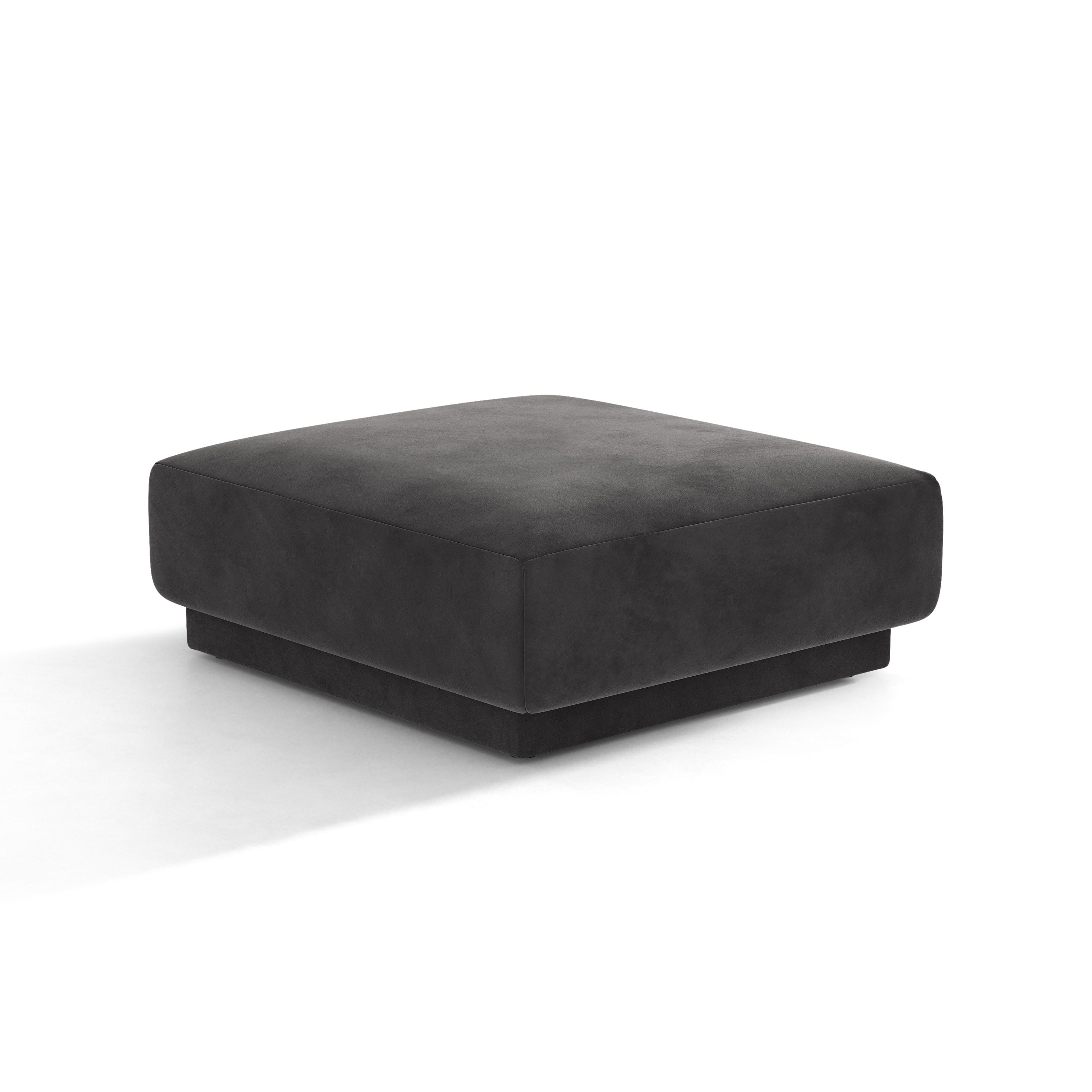 Pouf Velvety Miley dunkelgrau