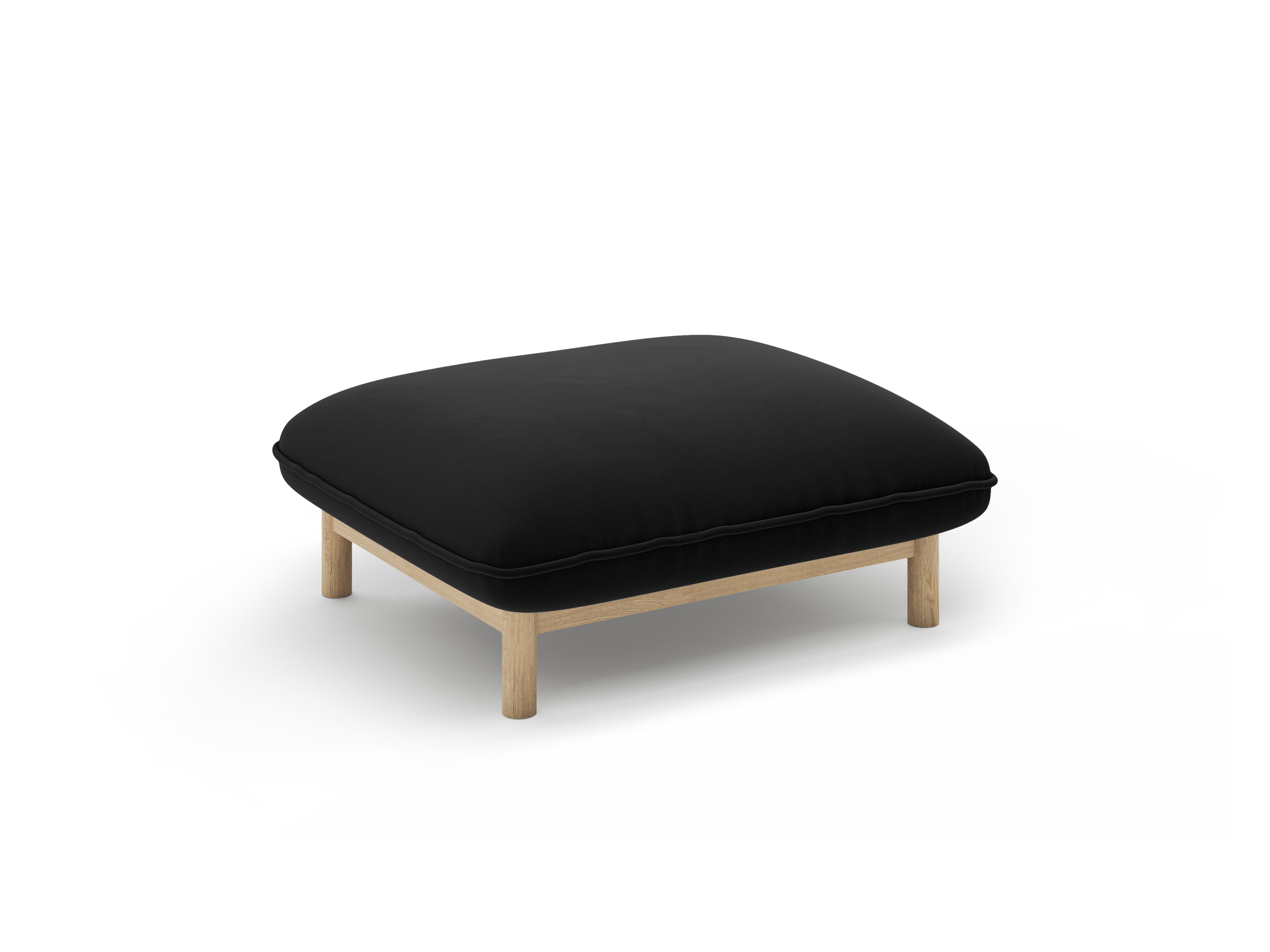 Samt Pouf ADA schwarz