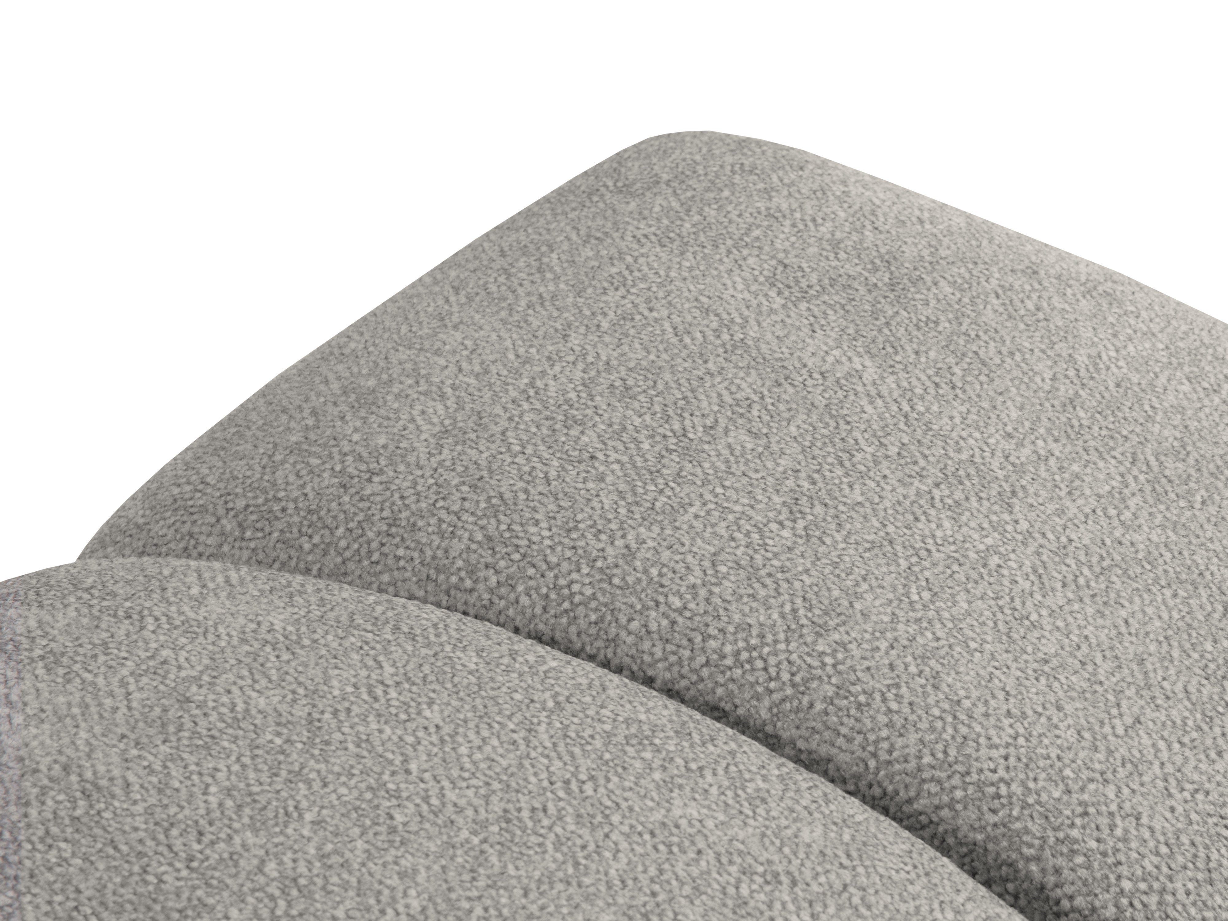 DIANA light gray chenille pouf