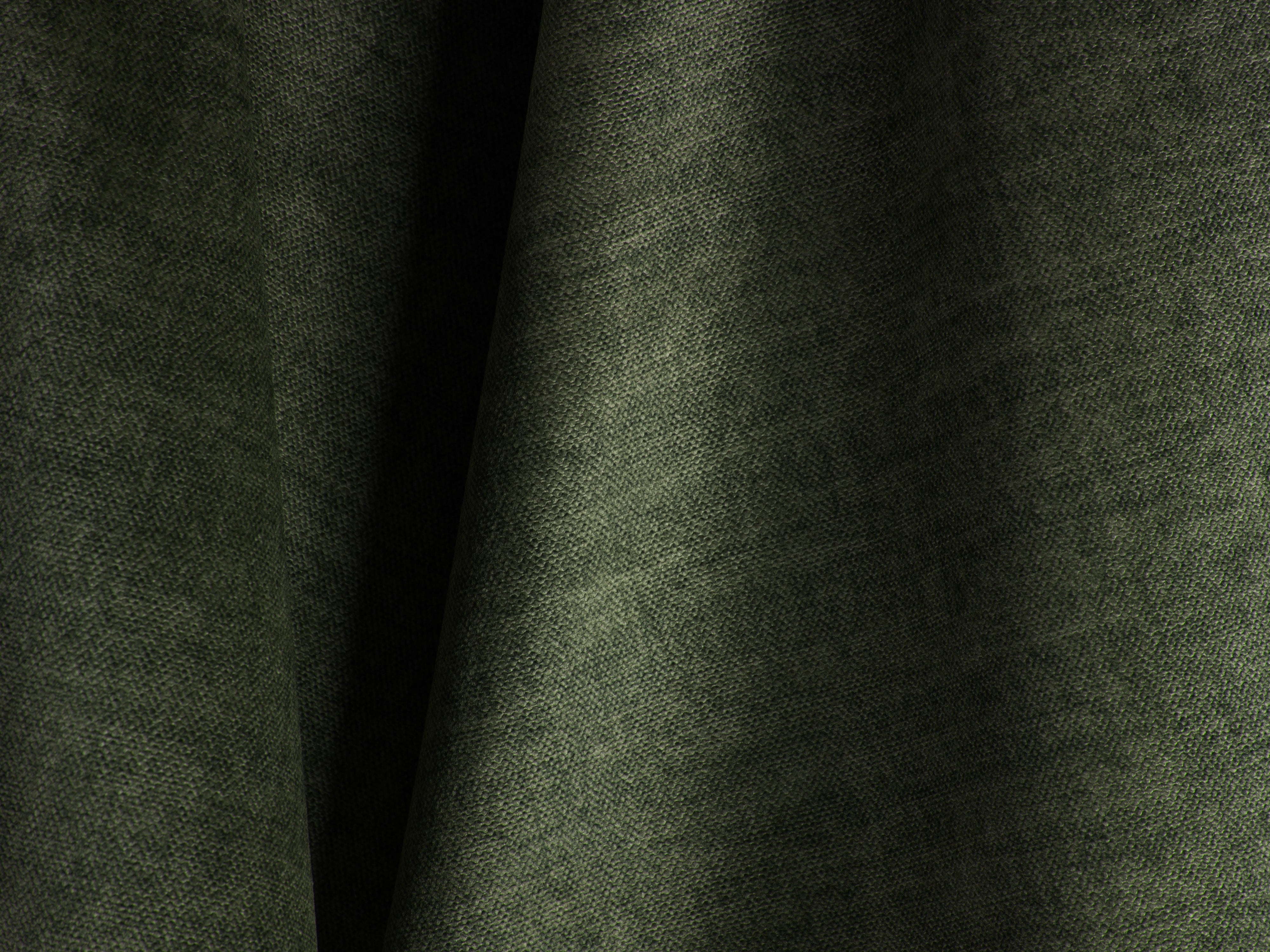 Green Velvet Right-Hand Corner Sofa with Sleeping Function MARTINA