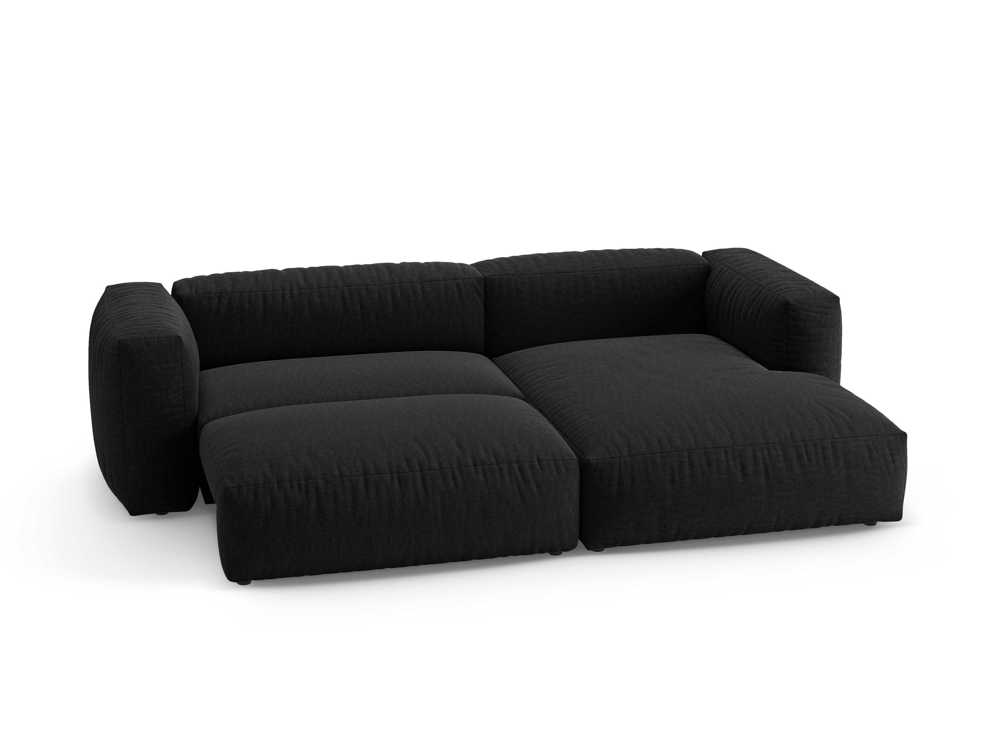 Right-facing sofa bed MARTINA black