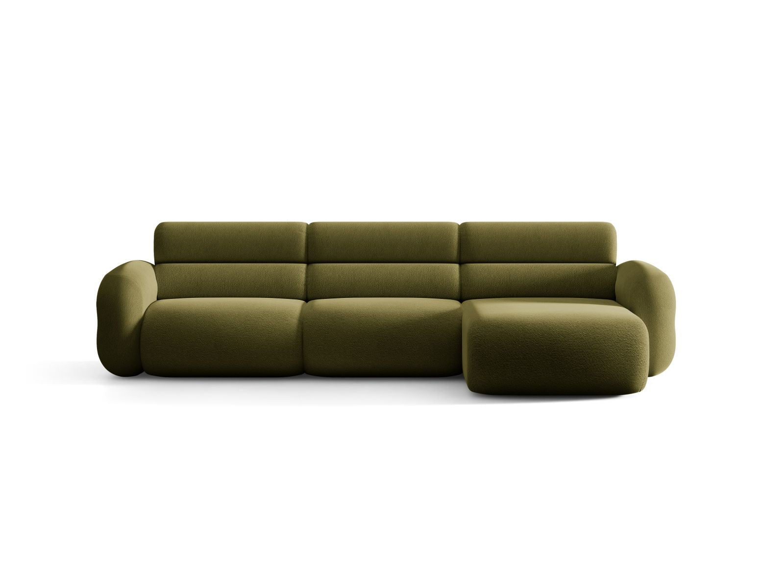 Narożnik prawostronny NEO oliwkowy boucle