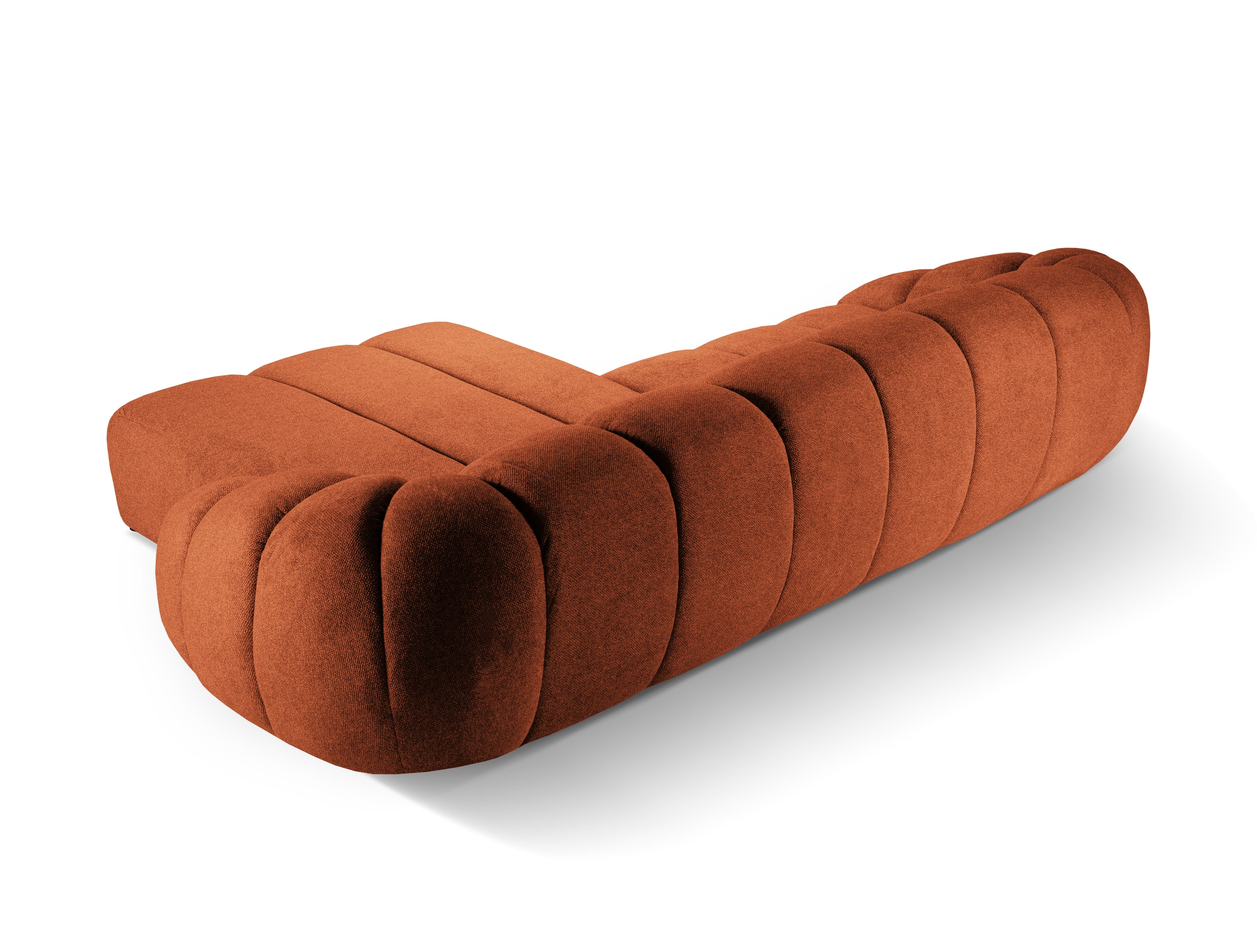 Velvet Right Corner Sofa, "Diana", 4 Sitze, Terrakotta, 334x182x72
In Europa gemacht