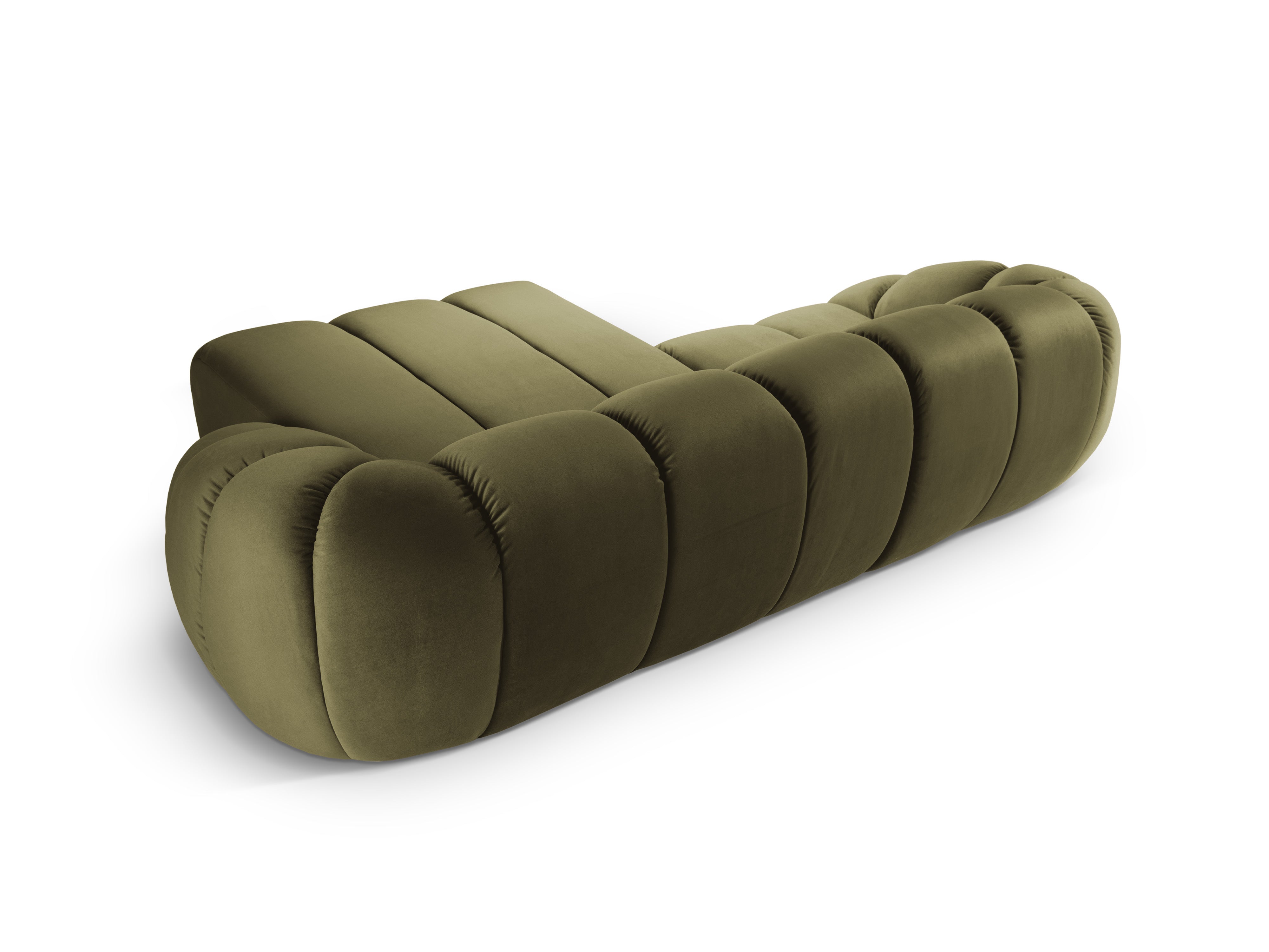 Velvet Right Corner Sofa, "Diana", 3 Sitze, Grün, 294x182x72
In Europa gemacht