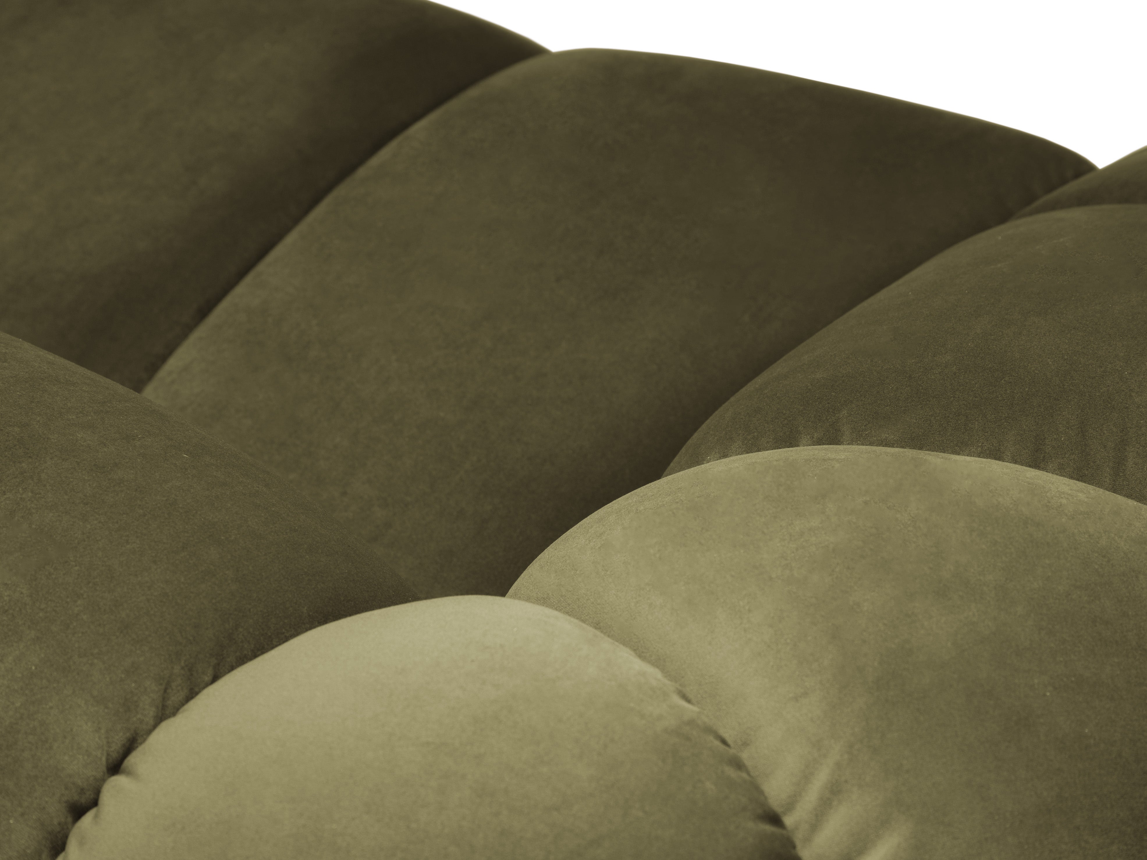 Velvet Right Corner Sofa, "Diana", 3 Sitze, Grün, 294x182x72
In Europa gemacht