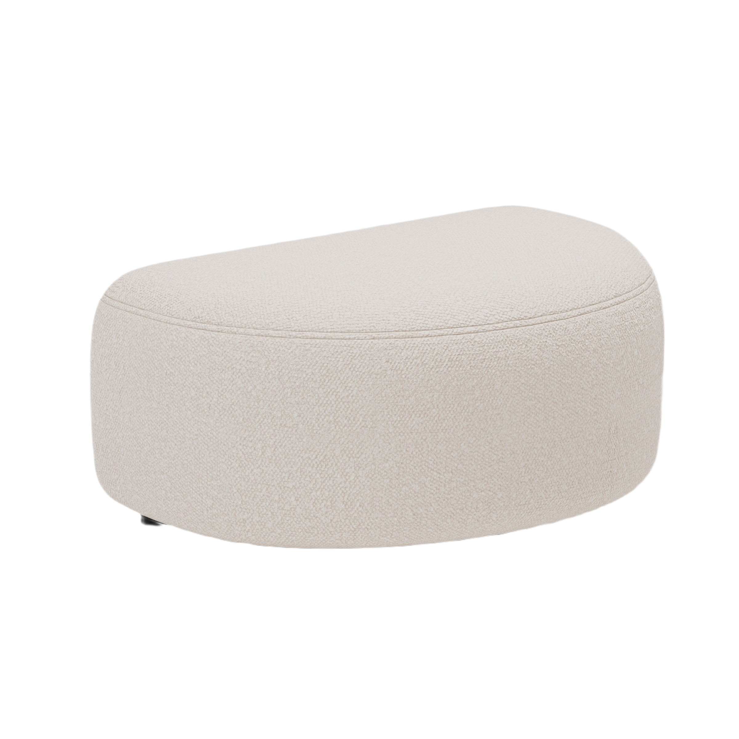 Kate Pouf Beige Boucle