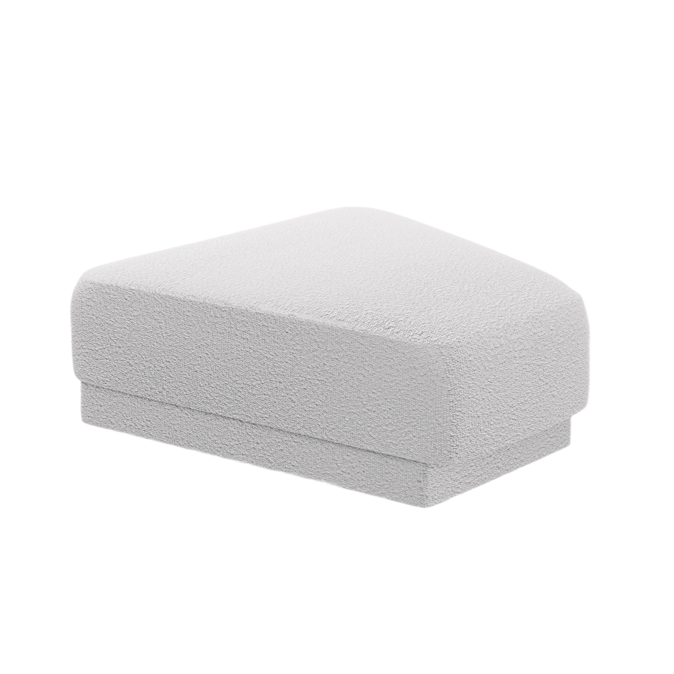 MILEY pouf light gray boucle
