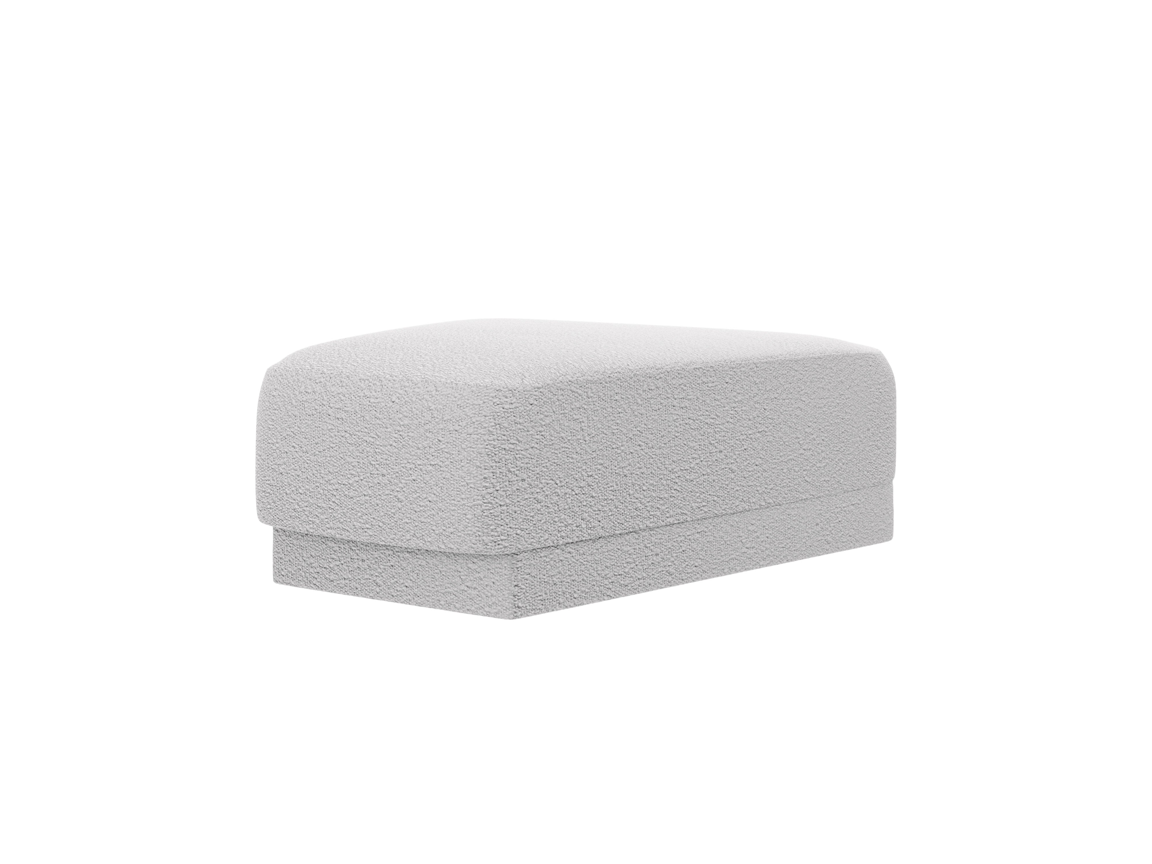 MILEY pouf light gray boucle