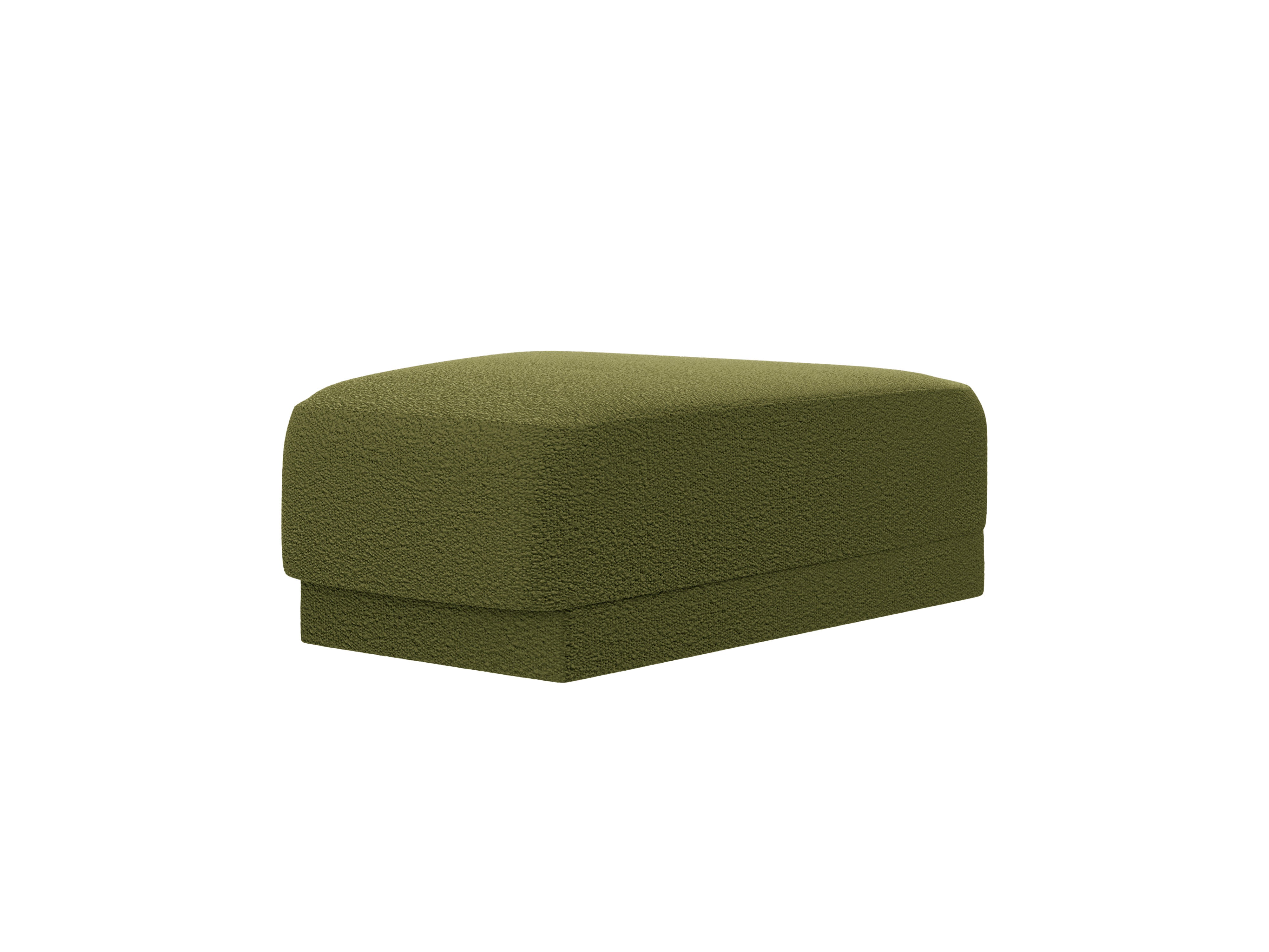 MILEY Pouf Green Boucle