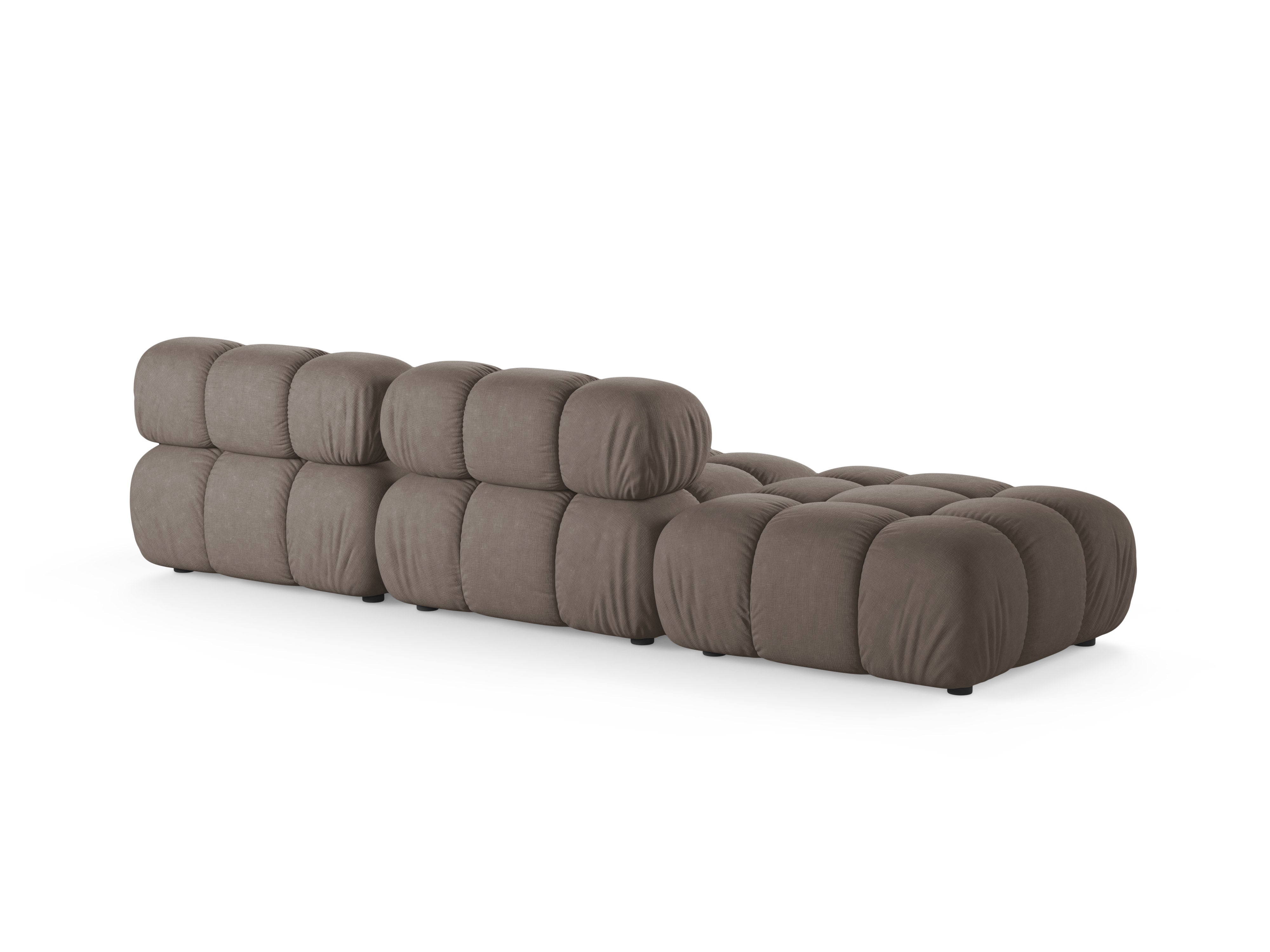 Modulares offenes Sofa BELLIS links in Cappuccino