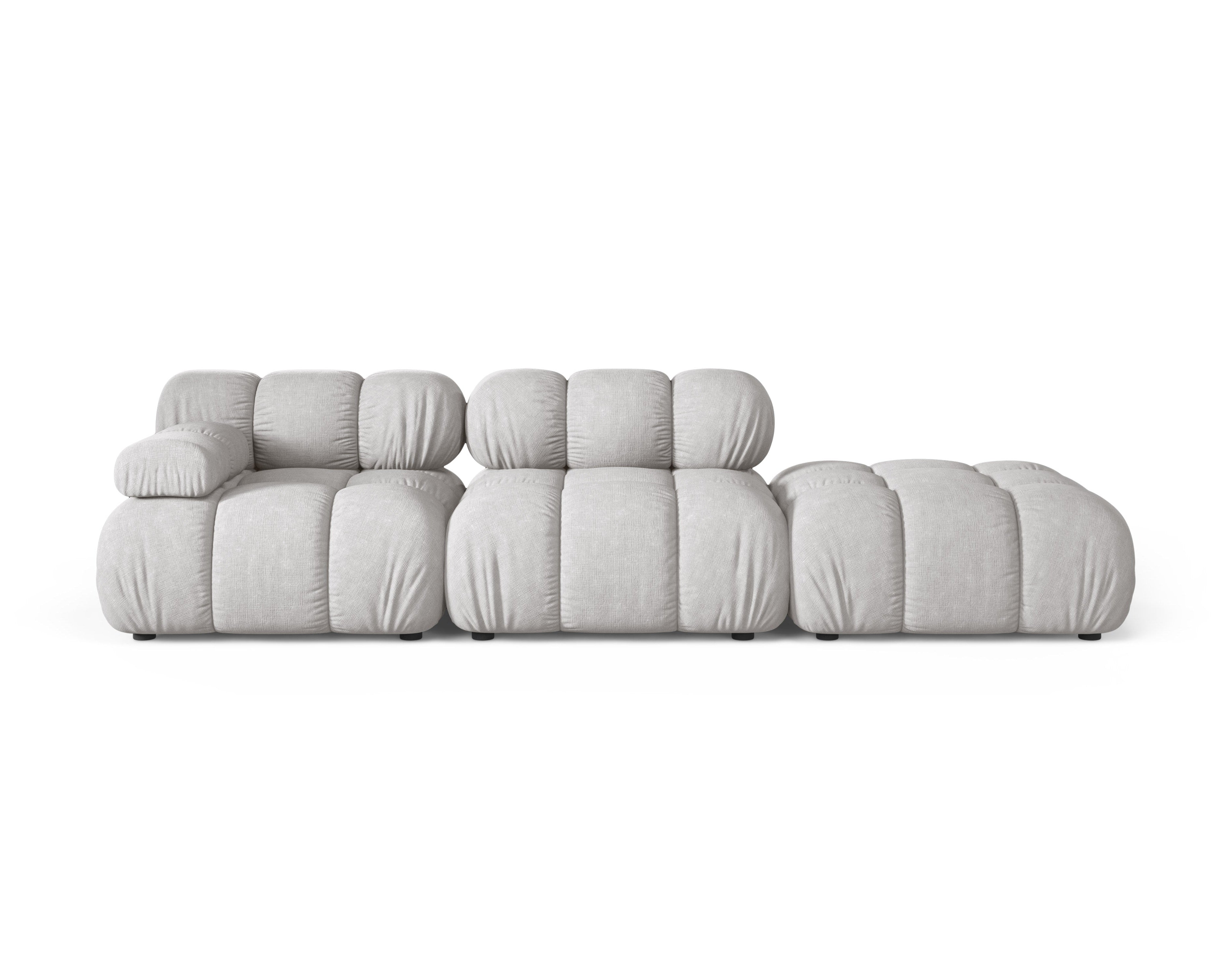 Sofa modułowa otwarta prawostronna BELLIS jasnoszary
