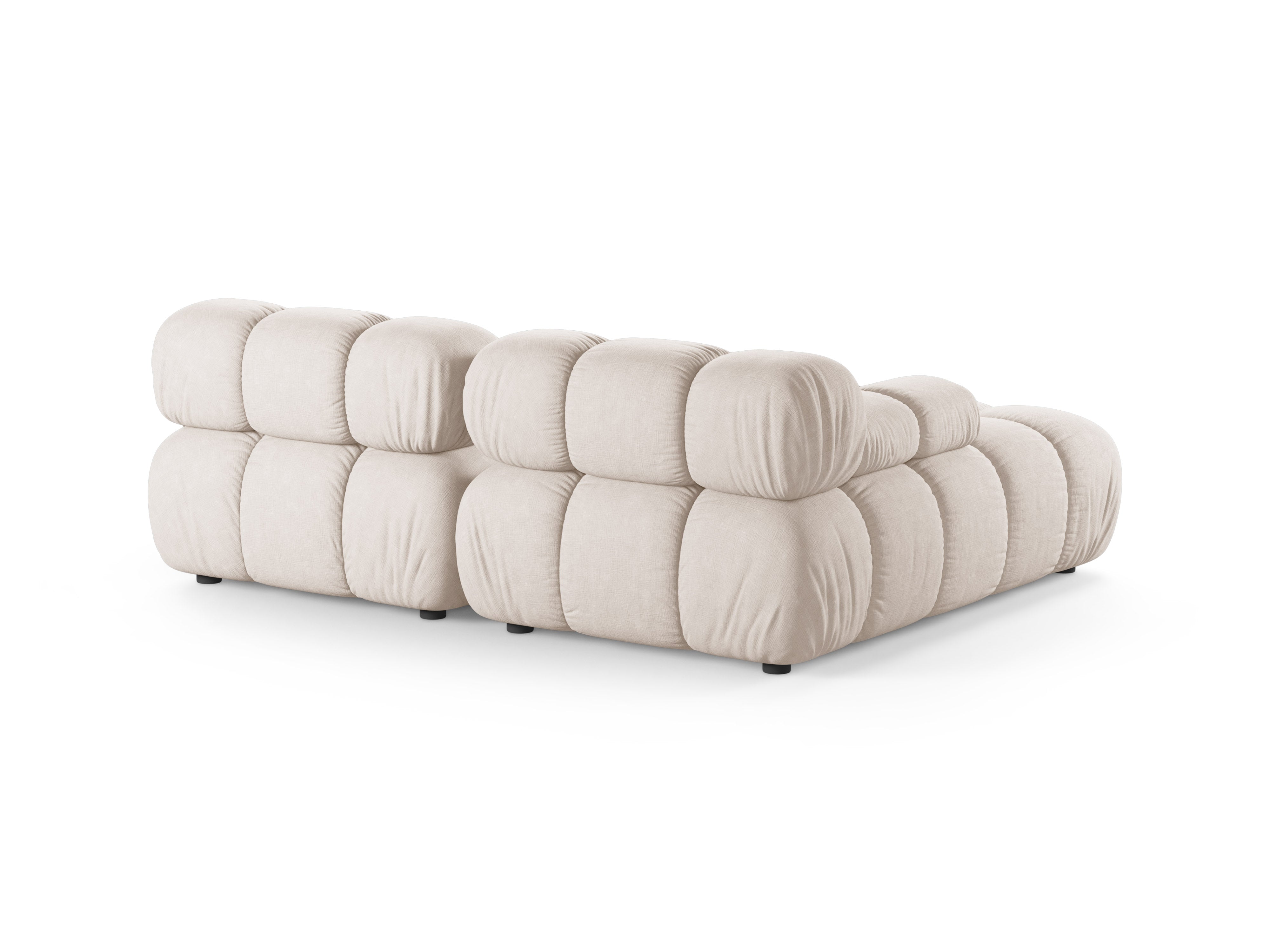 Zweisitzige linke Eckcouch BELLIS in Beige