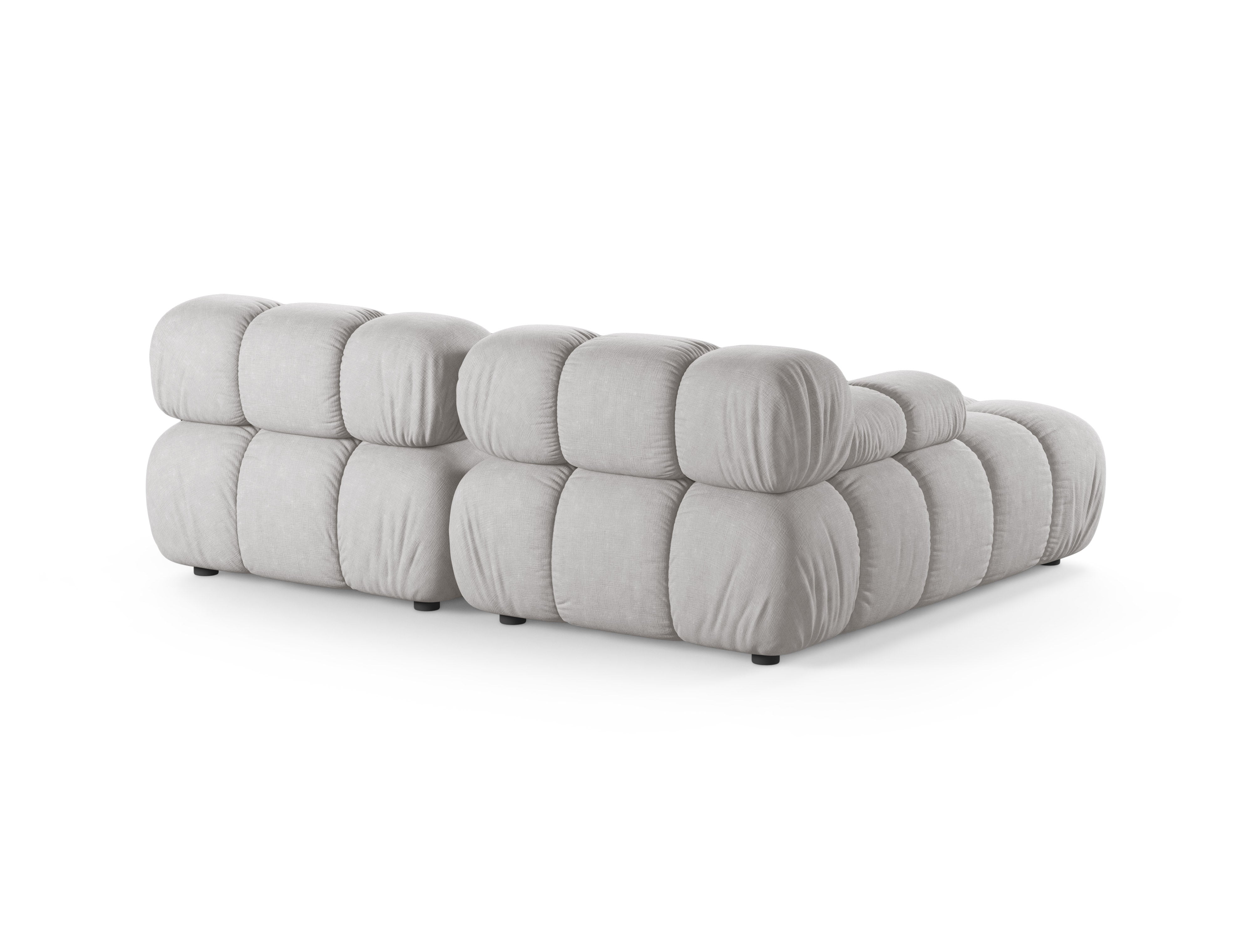 Zweisitzer-Ecksofa BELLIS links, hellgrau