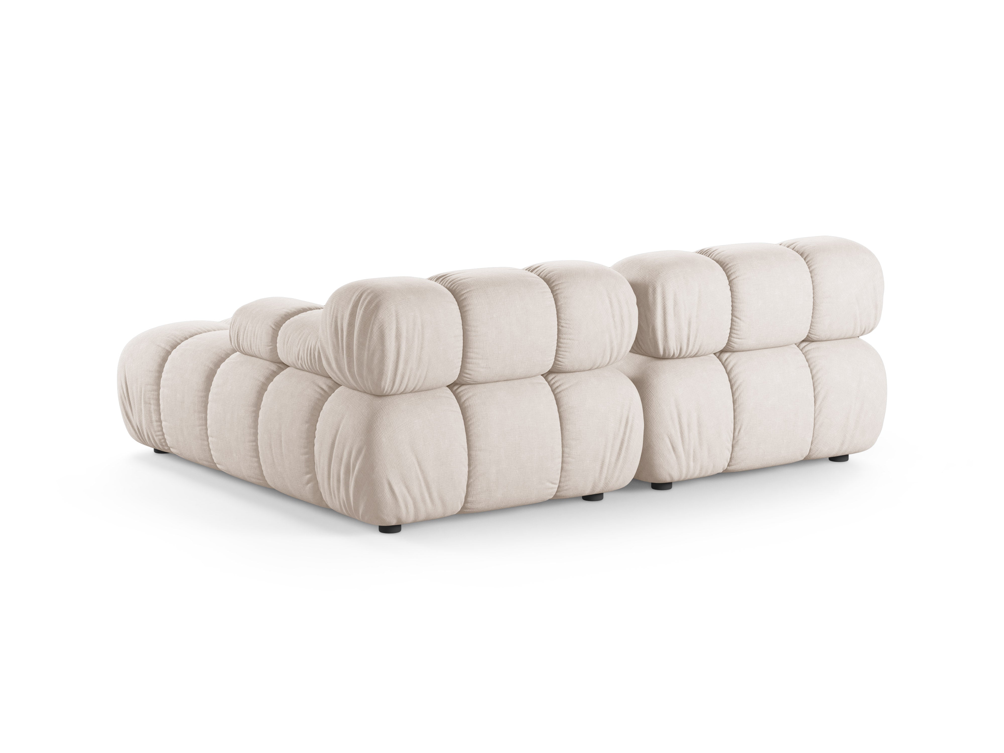 Rechtsseitige 2-Sitzer-Eckcouch BELLIS in Beige