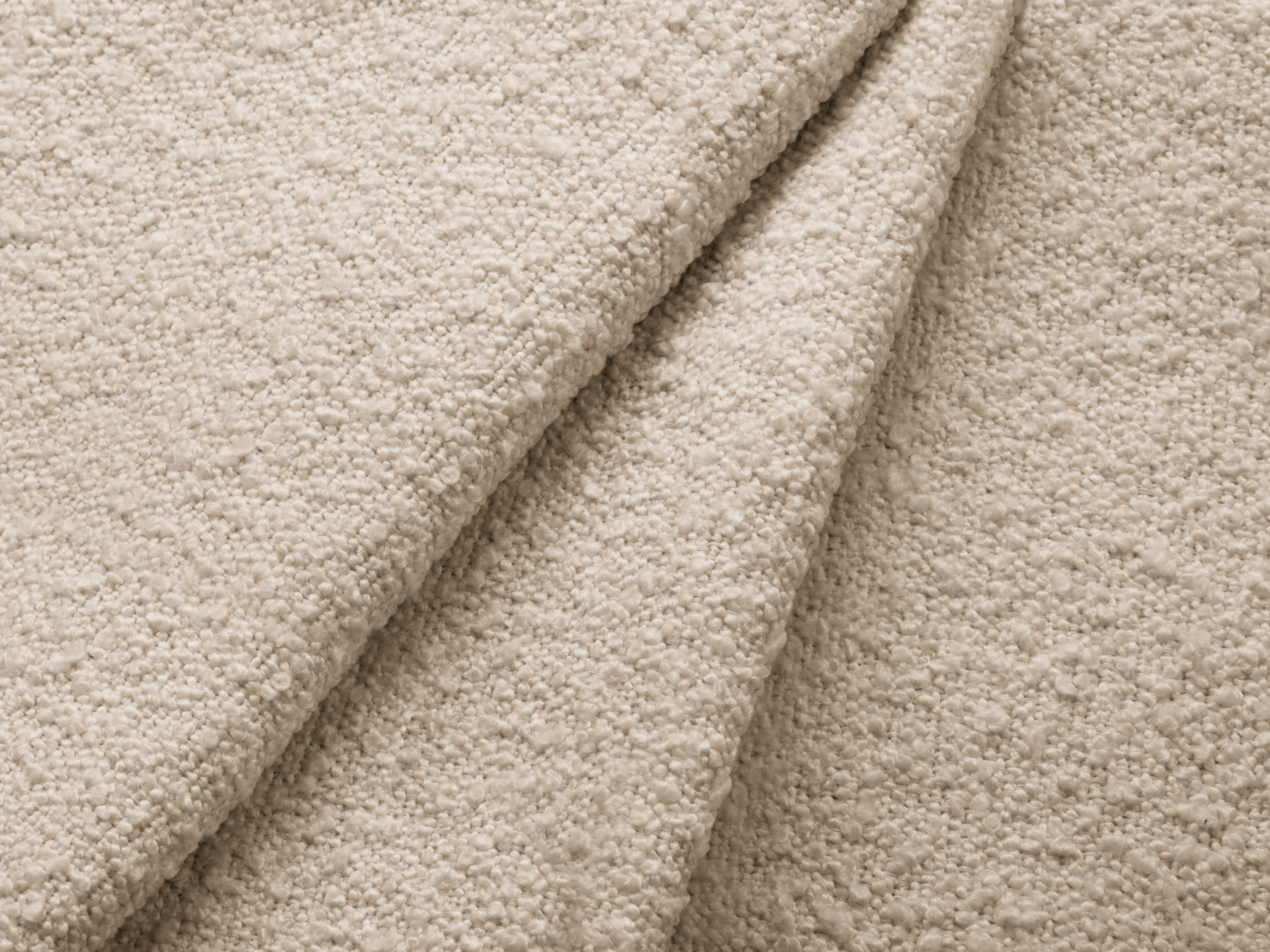 Left-facing modular corner sofa for 7 people MILEY beige boucle