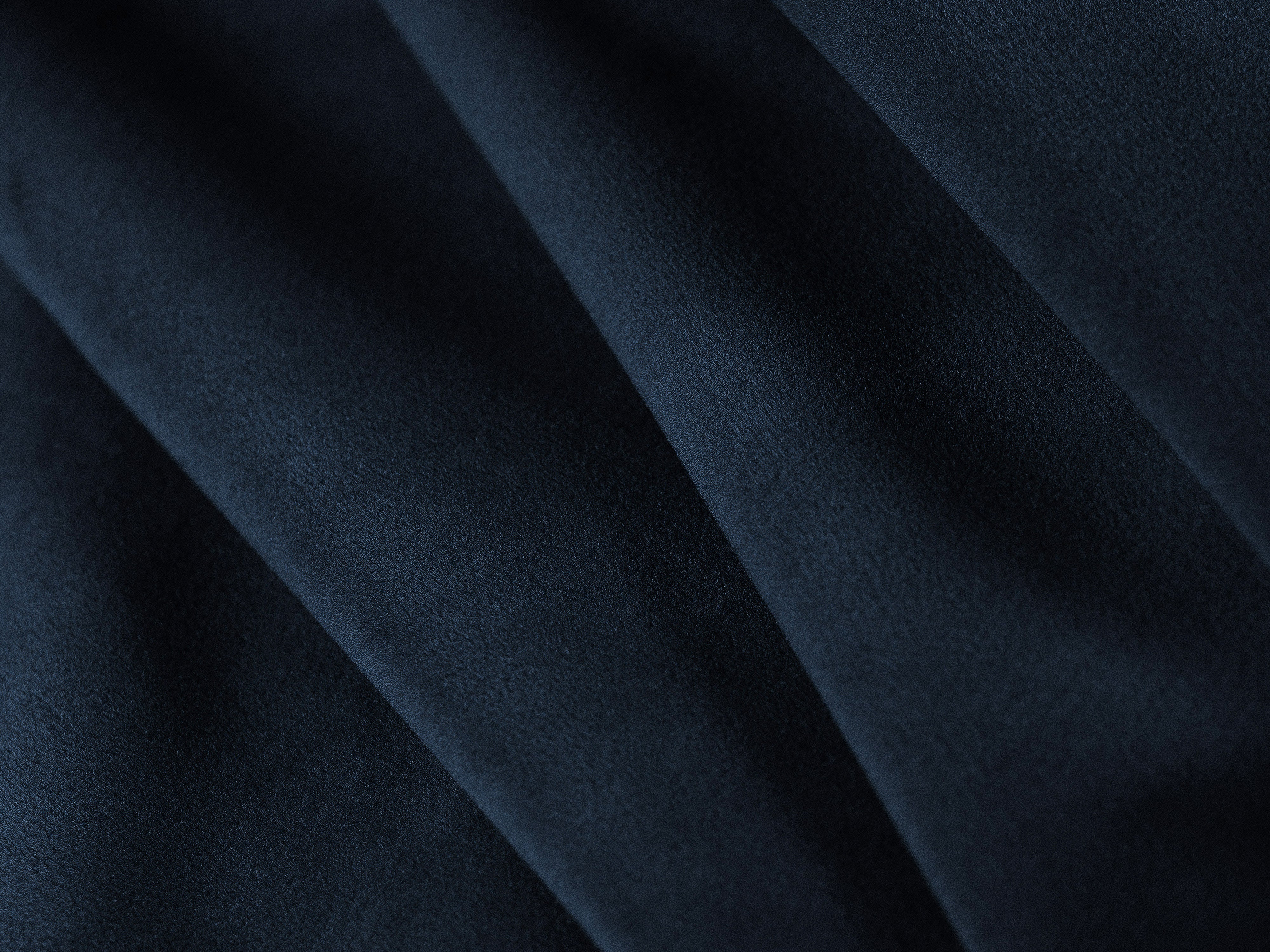 Left-sided panoramic velvet corner sofa BEMY royal blue