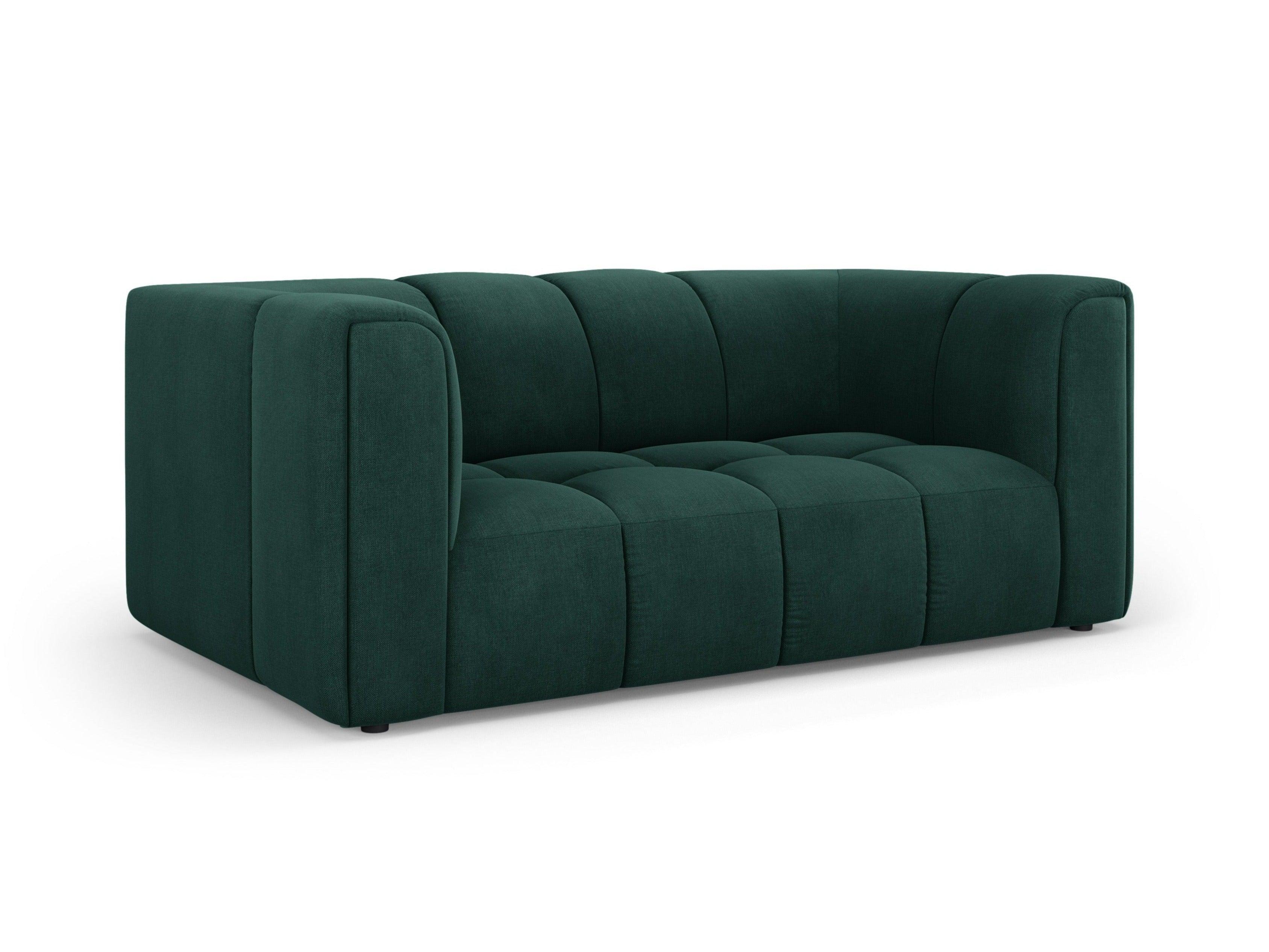 FRANCESCA 2 seater sofa bottle green chenille Milo Casa Eye on Design