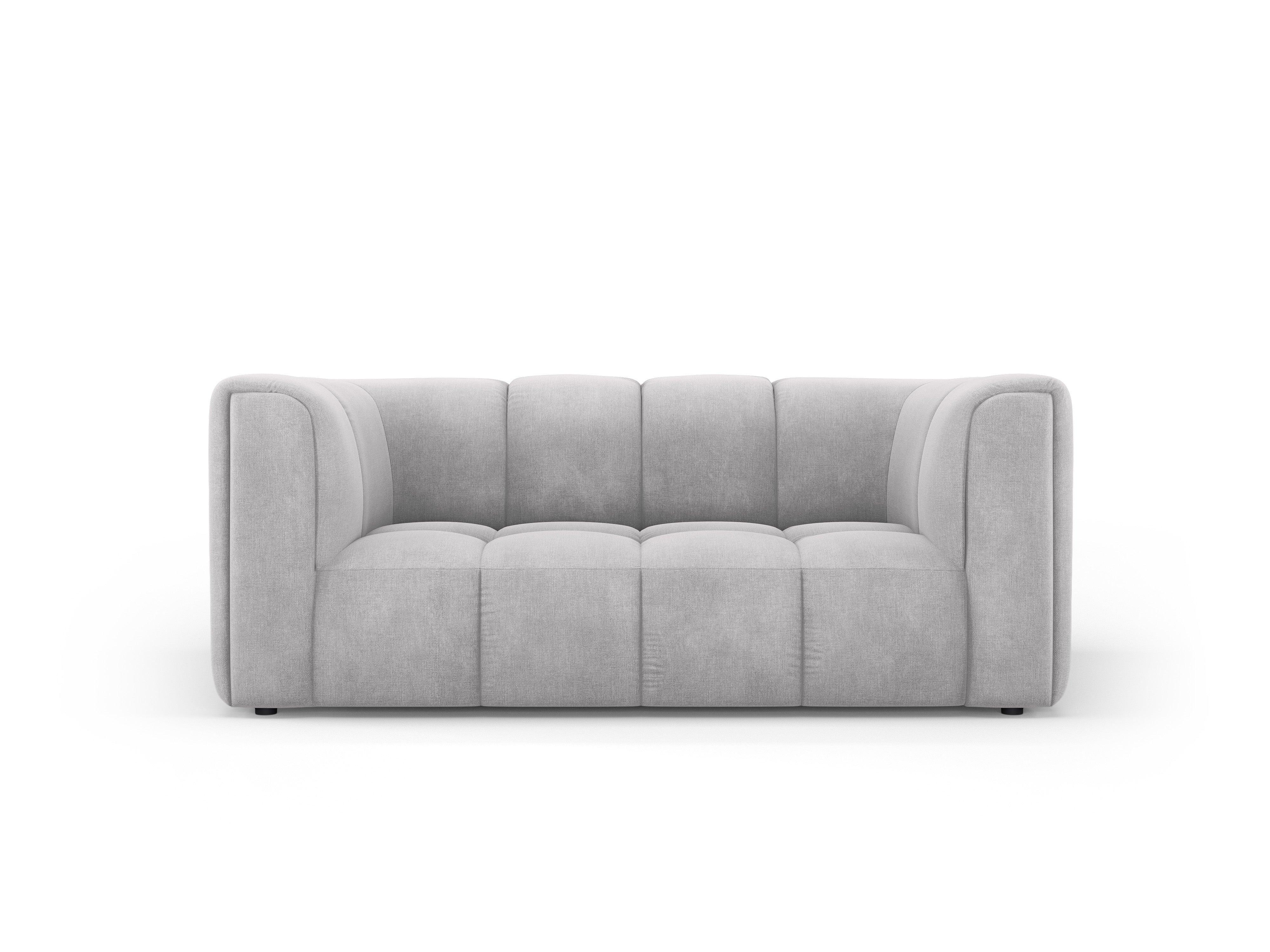 FRANCESCA 2 seater sofa light grey chenille Milo Casa Eye on Design