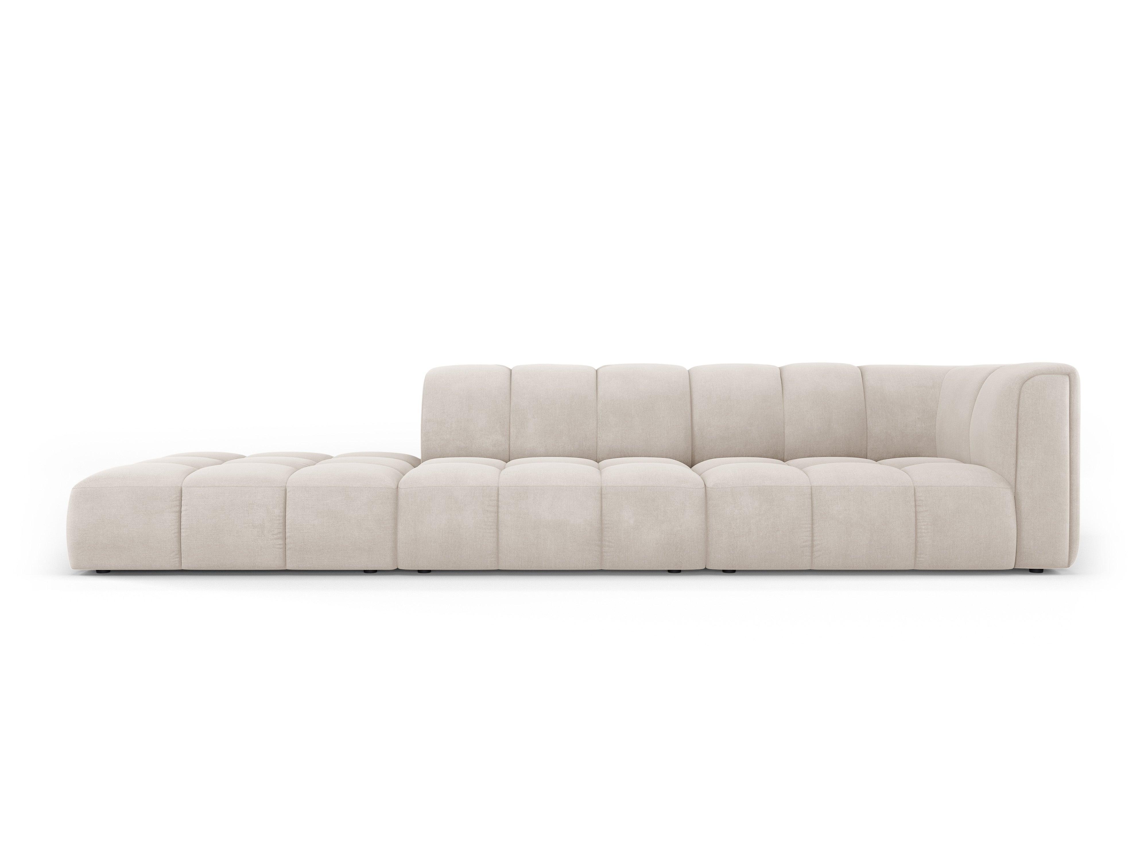 Sofa left FRANCESCA beige chenille Milo Casa Eye on Design