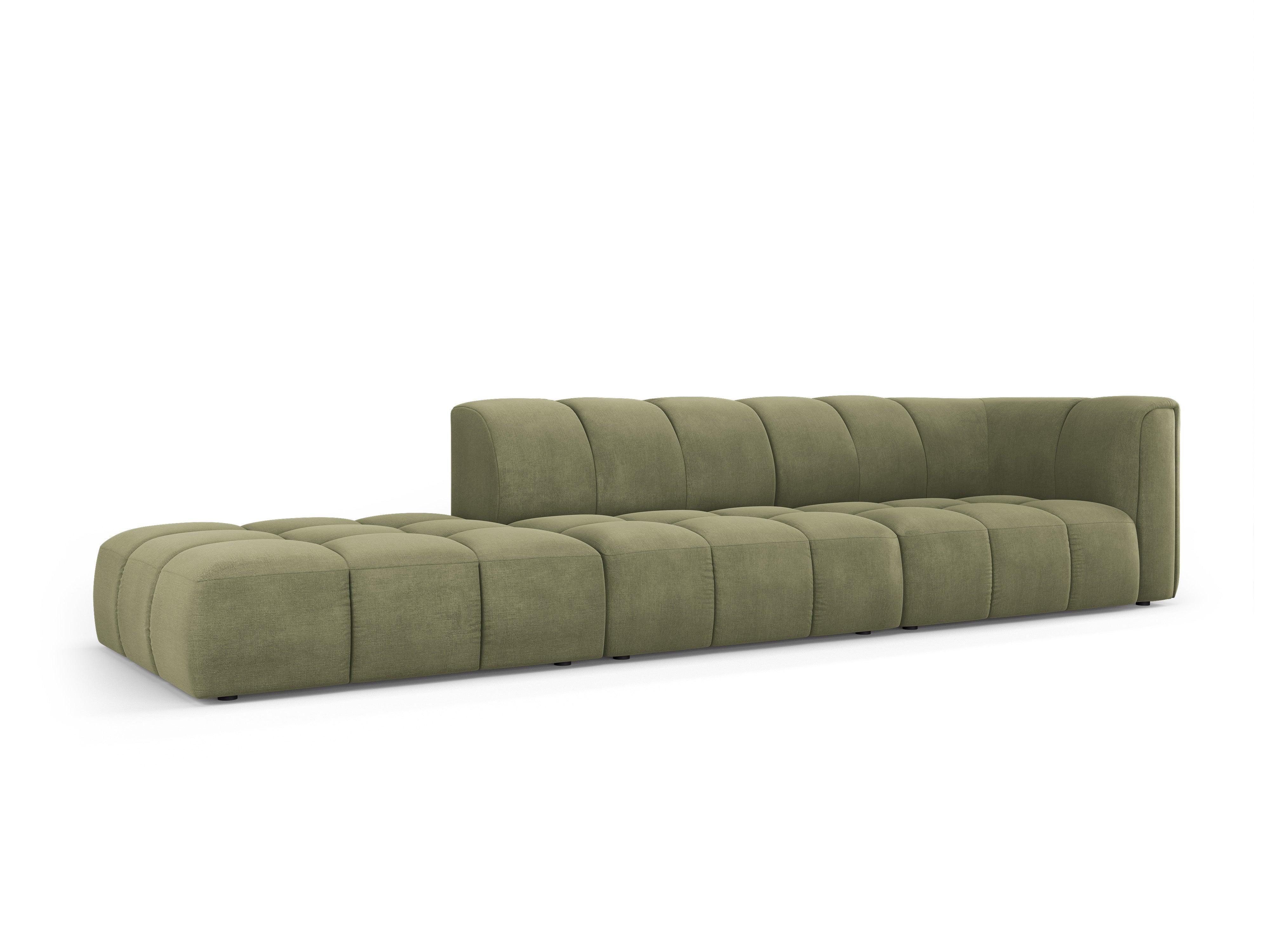 Sofa left FRANCESCA light green chenille Milo Casa Eye on Design