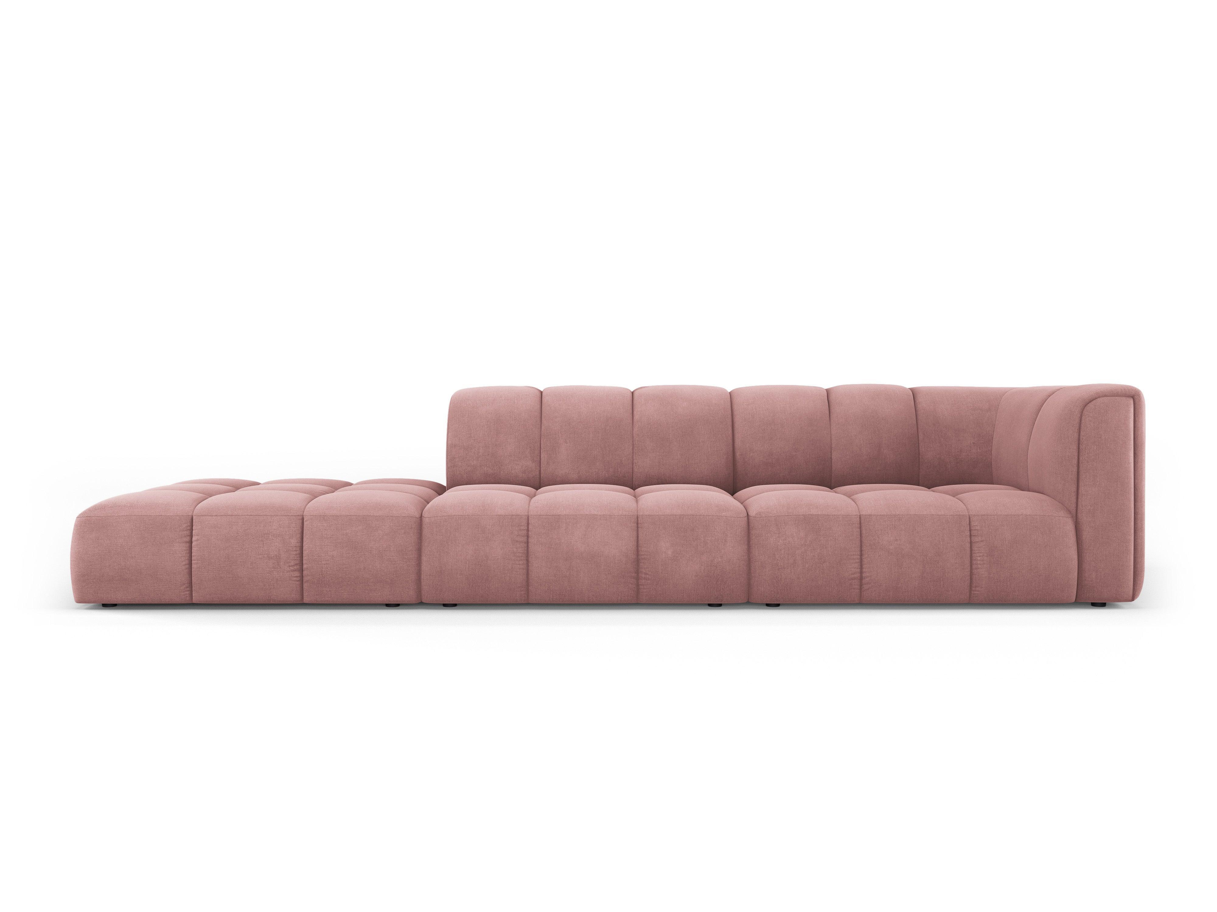 Sofa left FRANCESCA pink chenille Milo Casa Eye on Design