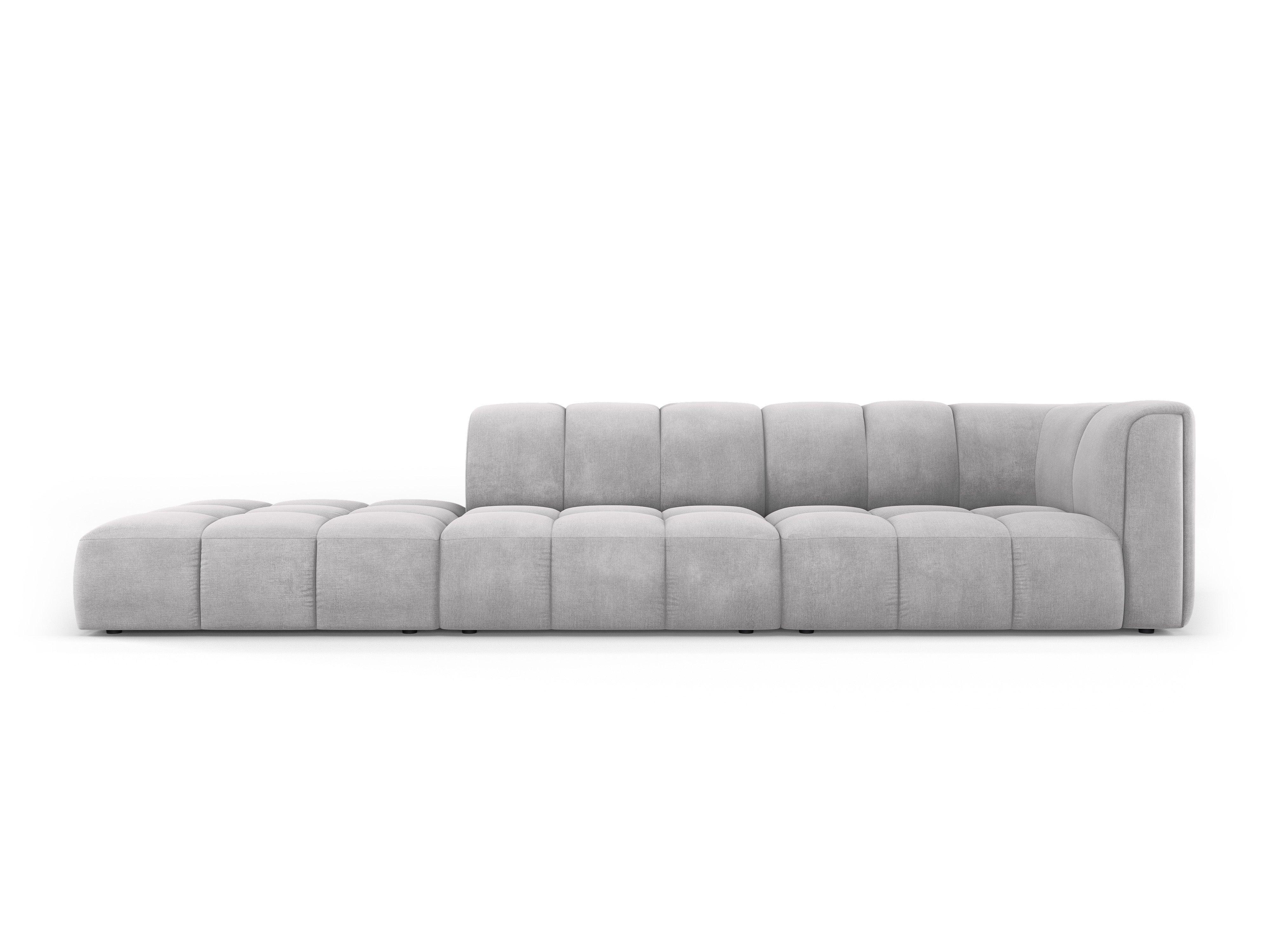 Sofa left FRANCESCA light grey chenille Milo Casa Eye on Design