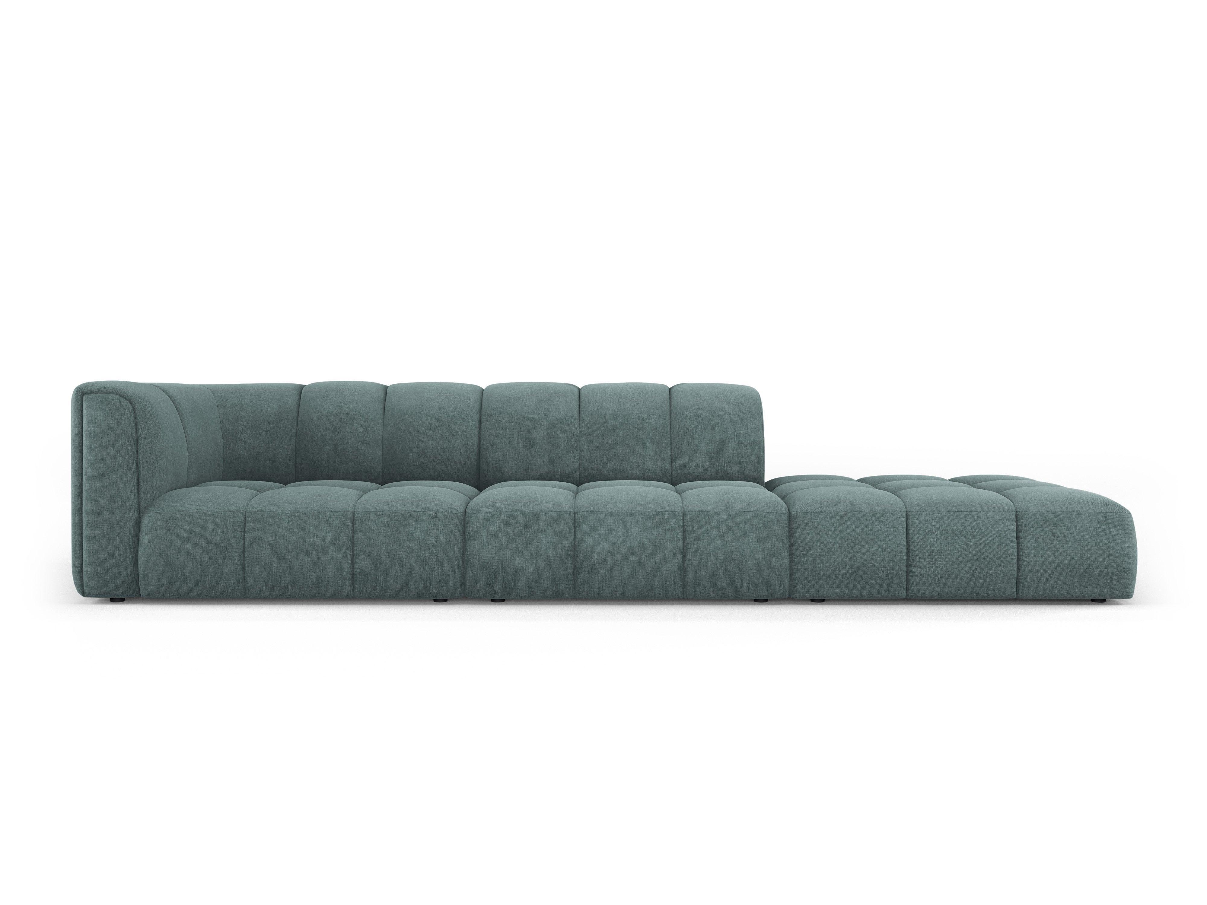 Sofa right FRANCESCA sea green chenille Milo Casa Eye on Design