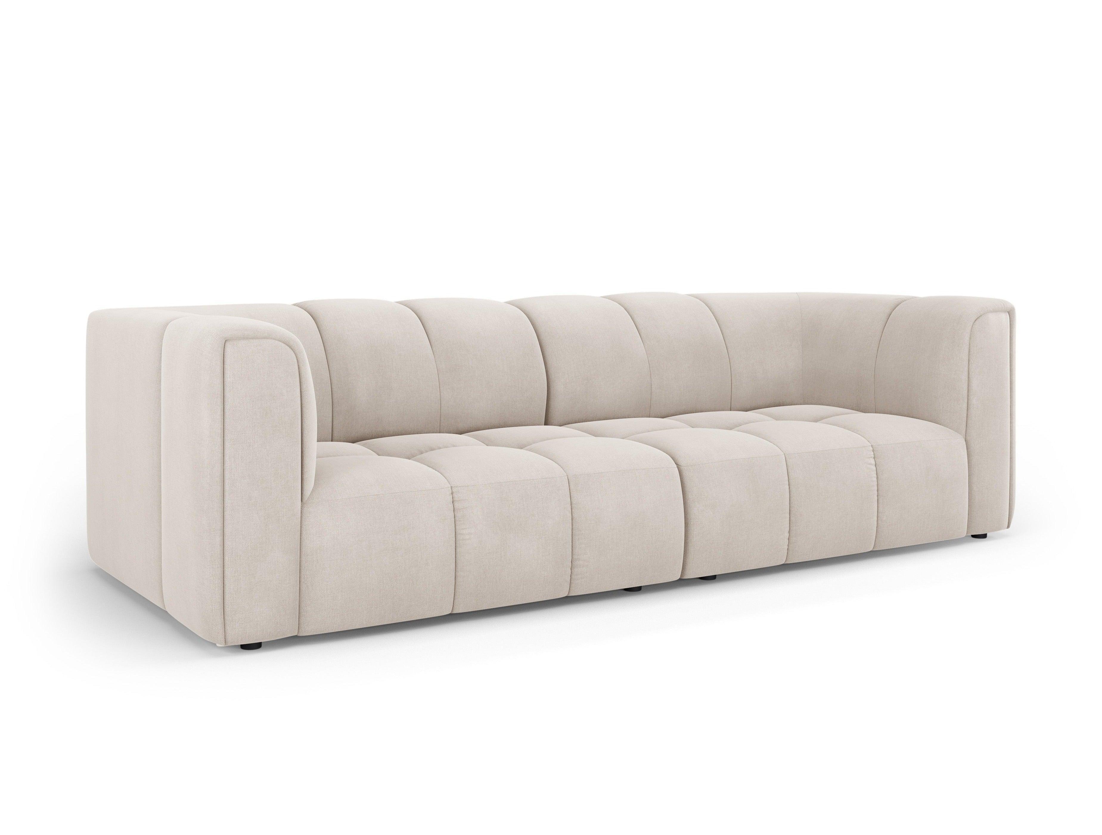 FRANCESCA 3 seater sofa beige chenille Milo Casa Eye on Design