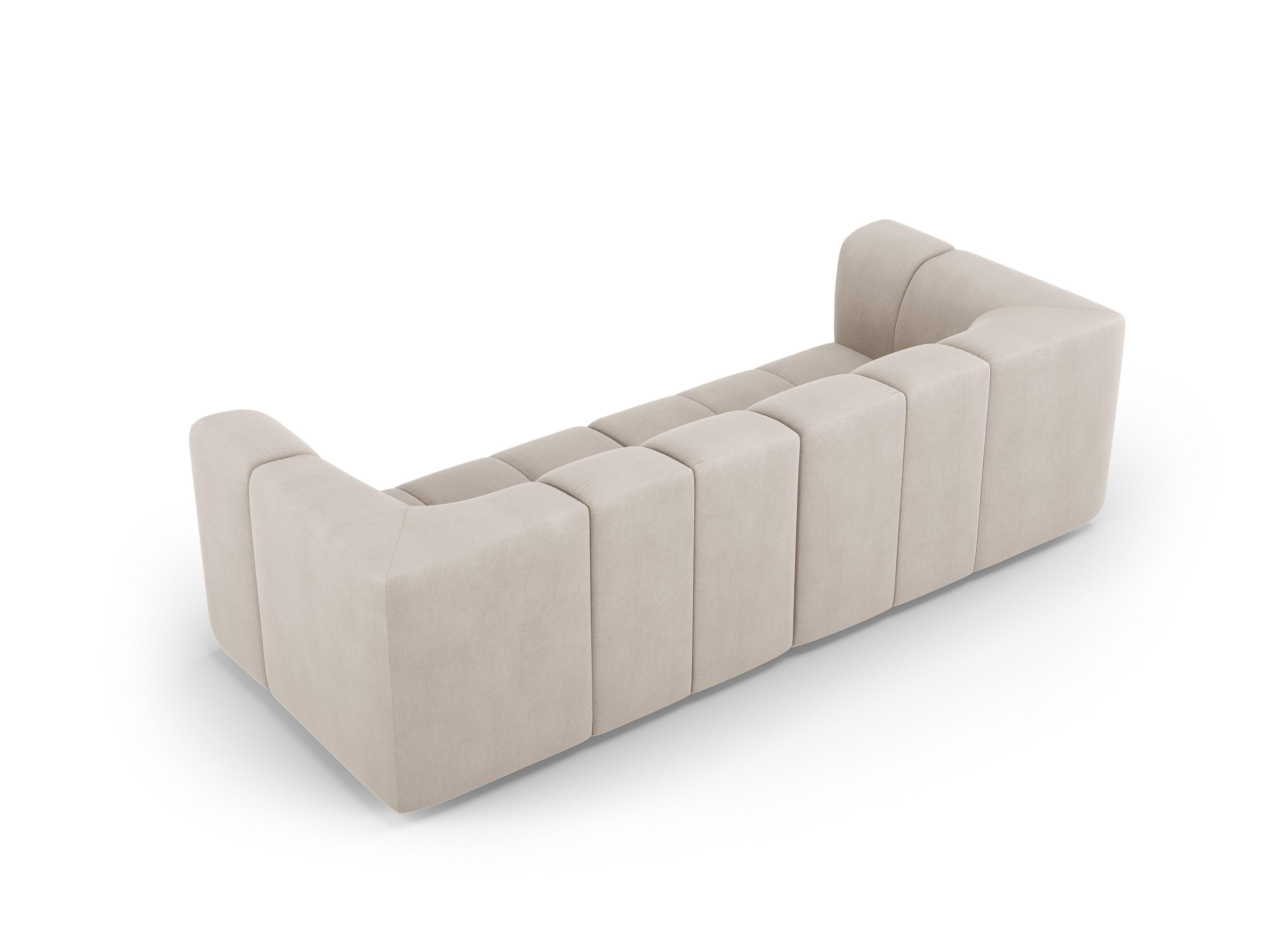 FRANCESCA 3 seater sofa beige chenille Milo Casa Eye on Design