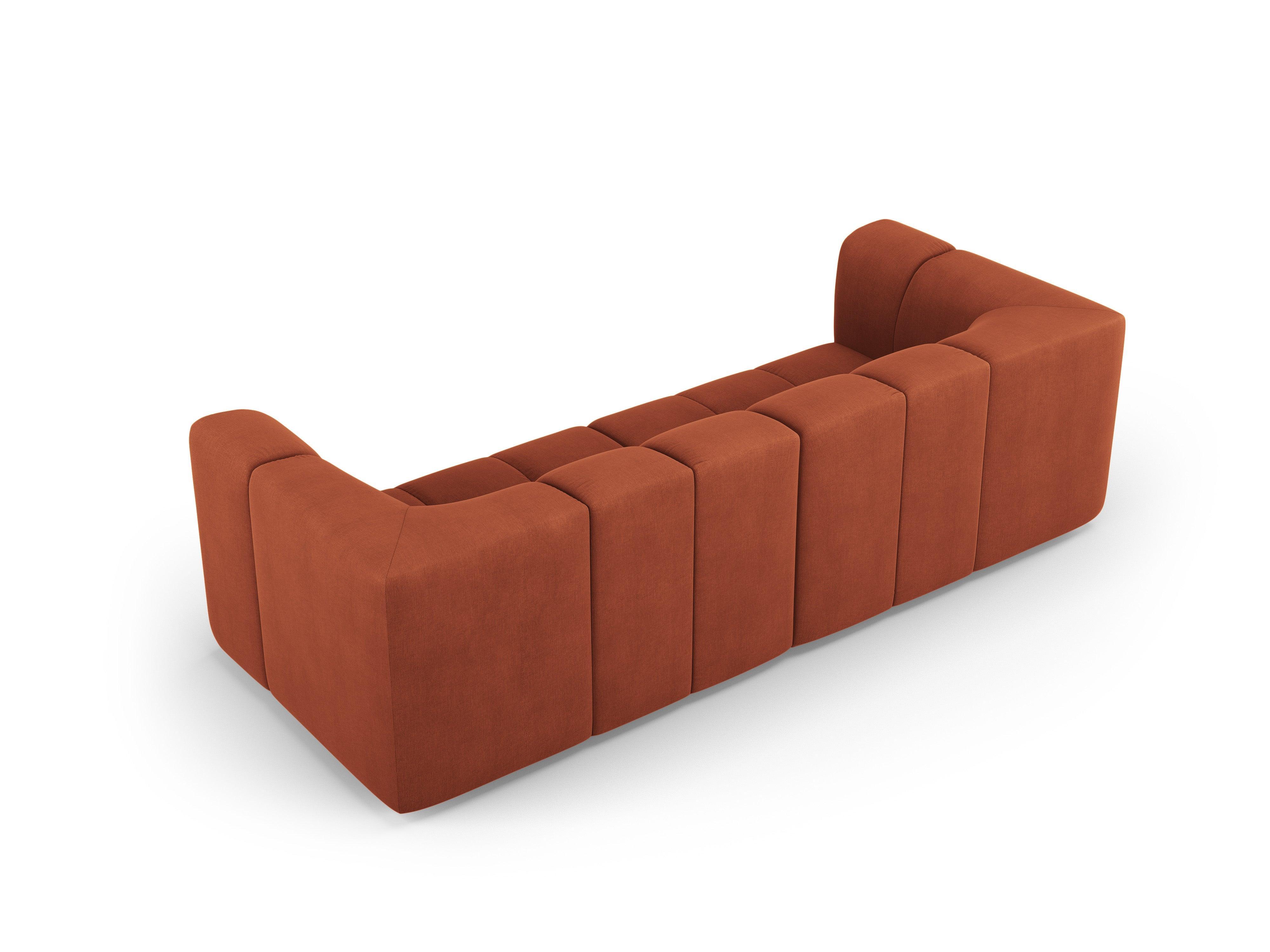 FRANCESCA 3 seater sofa terracotta chenille Milo Casa Eye on Design