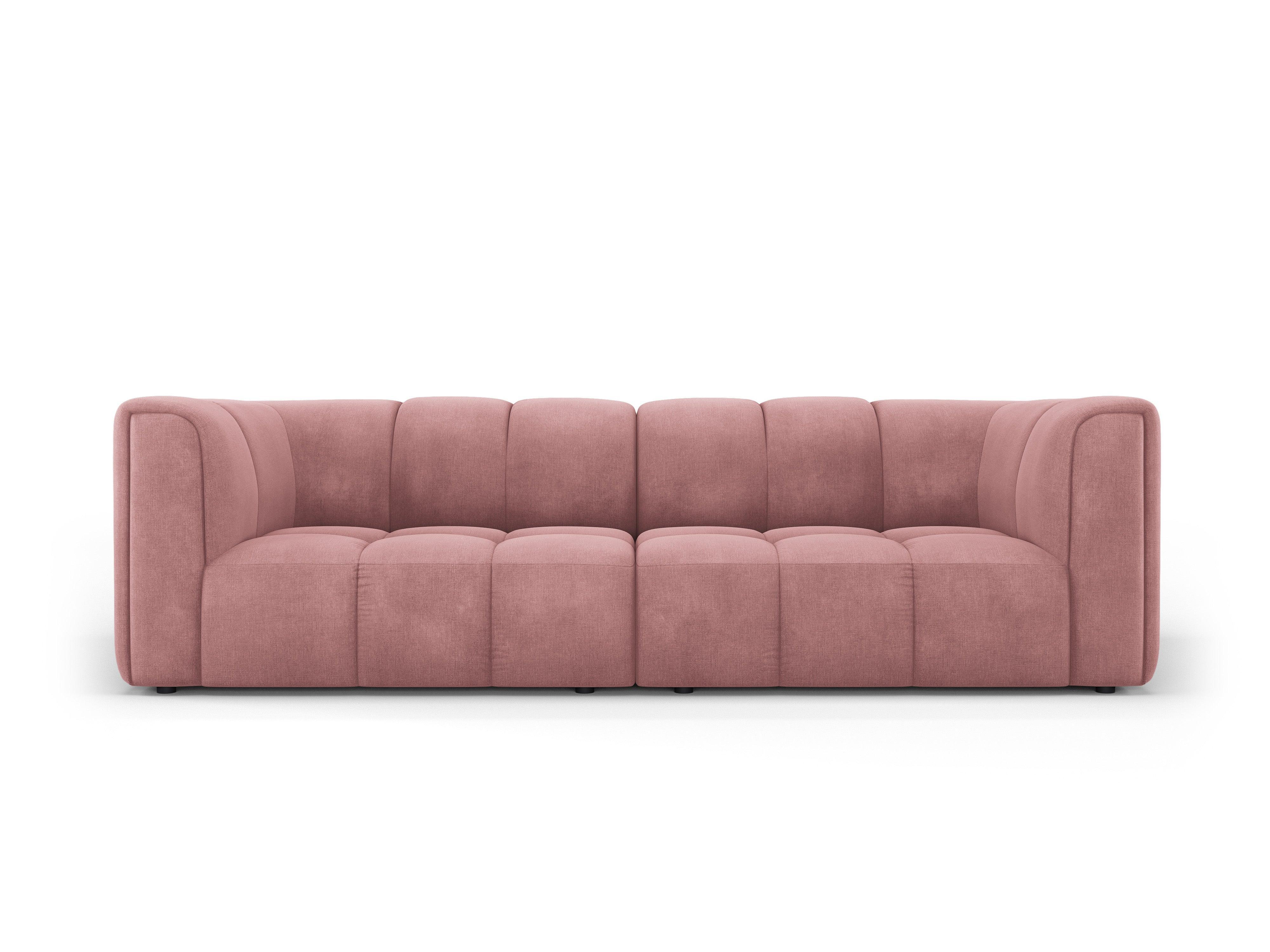 FRANCESCA 3-seater sofa pink chenille Milo Casa Eye on Design