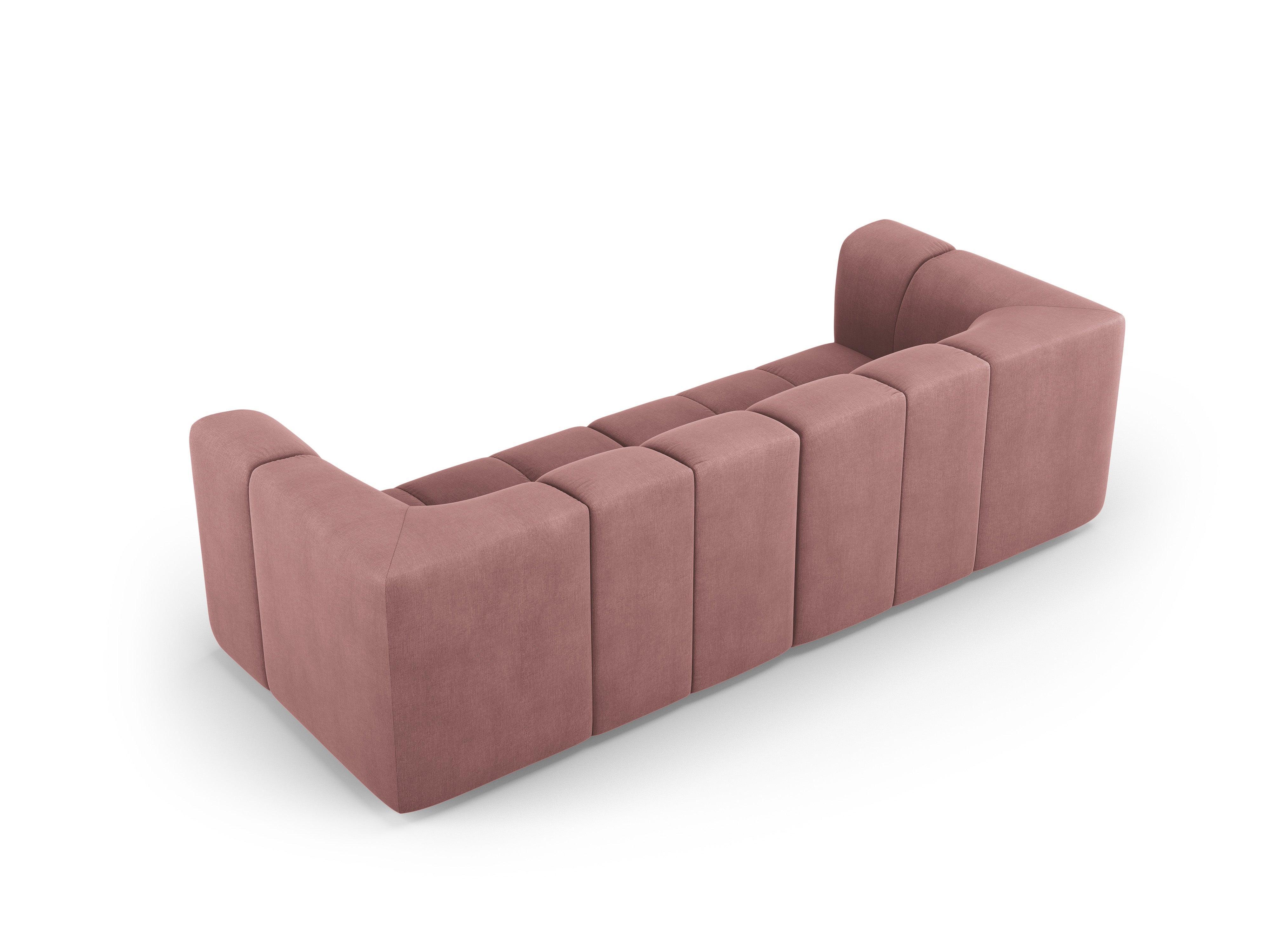 FRANCESCA 3 seater sofa pink chenille Milo Casa Eye on Design