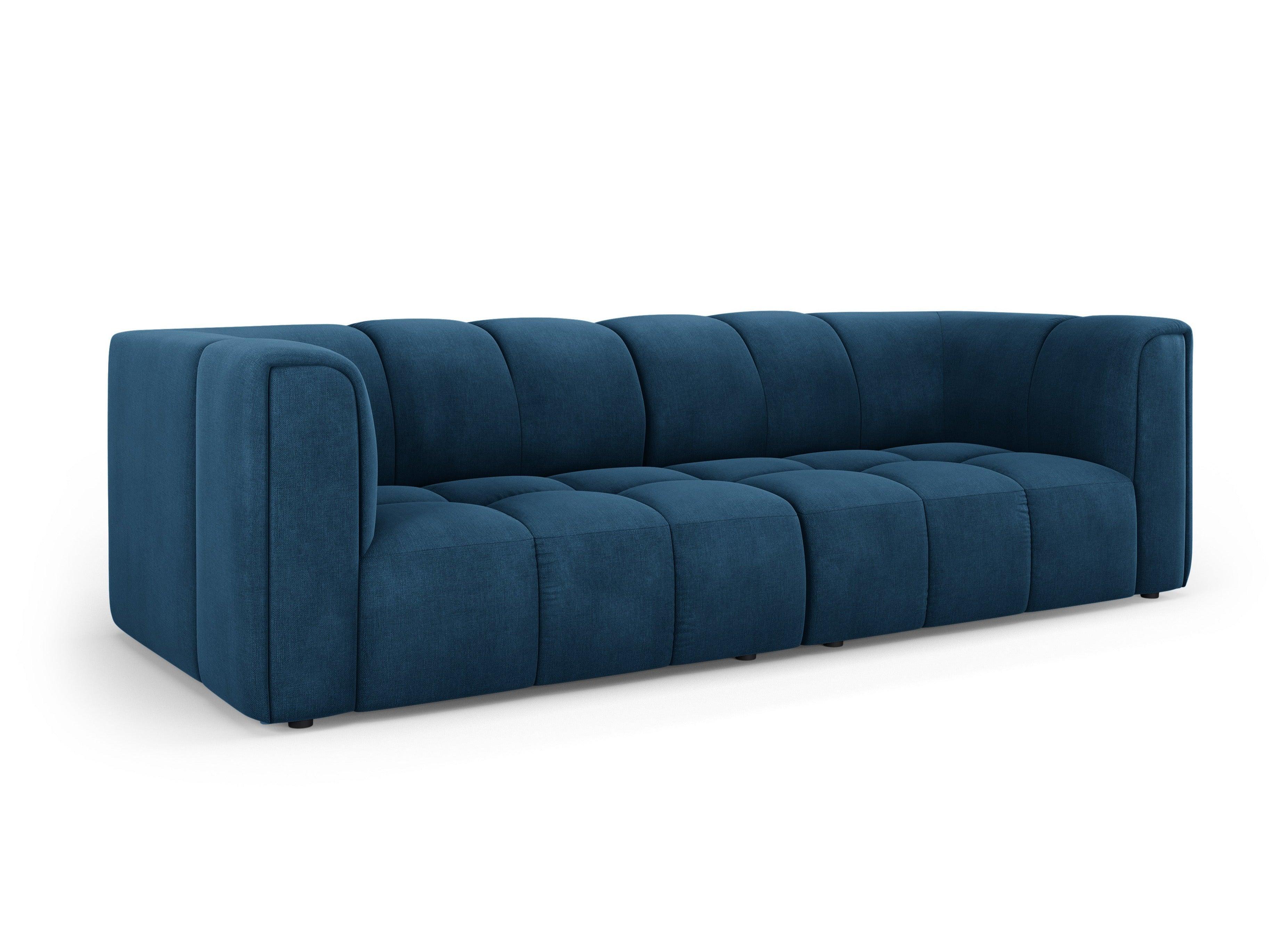 FRANCESCA 3 seater sofa royal blue chenille Milo Casa Eye on Design