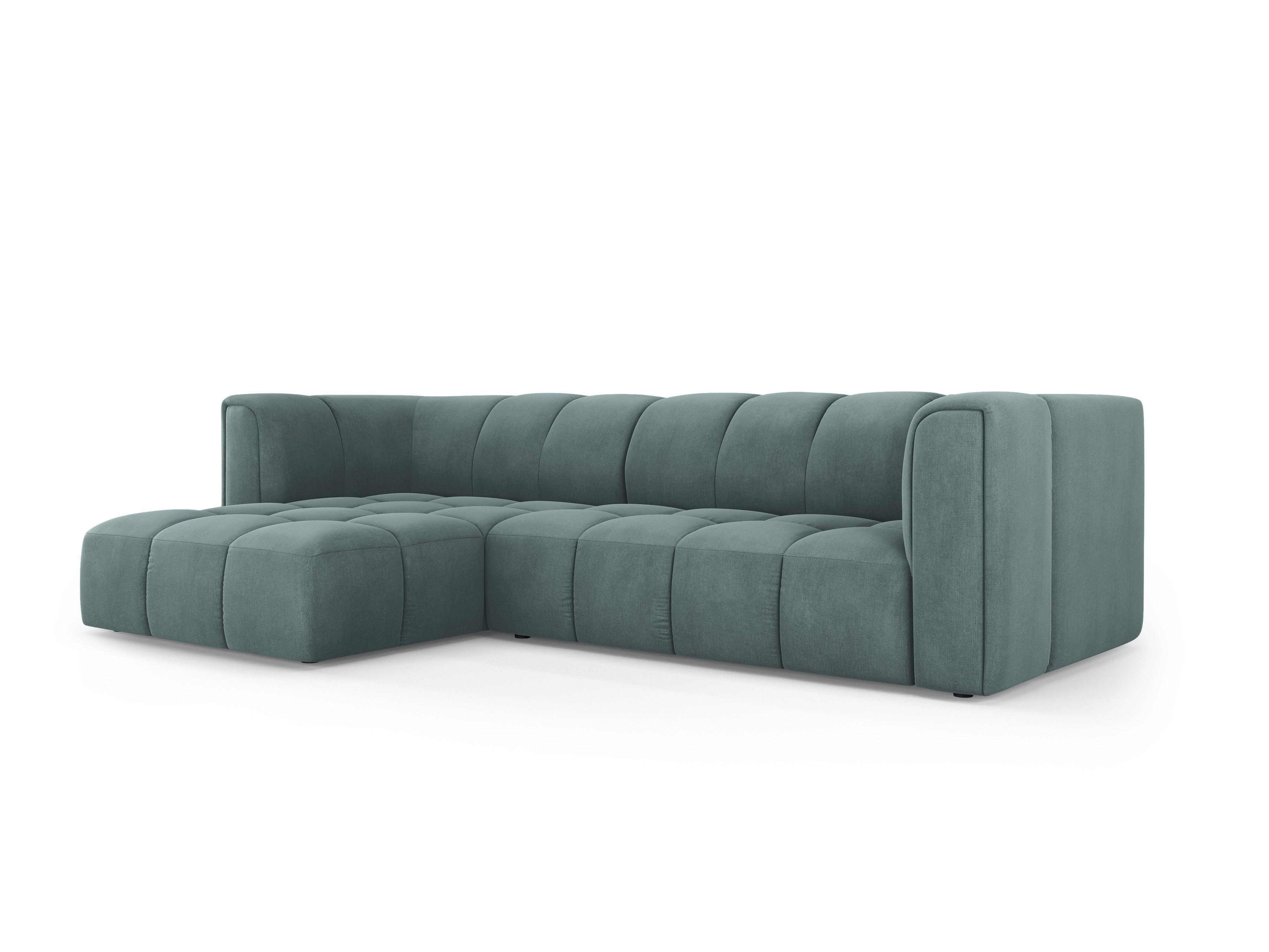 FRANCESCA 3 seater sofa bed left seafoam green chenille Milo Casa Eye on Design