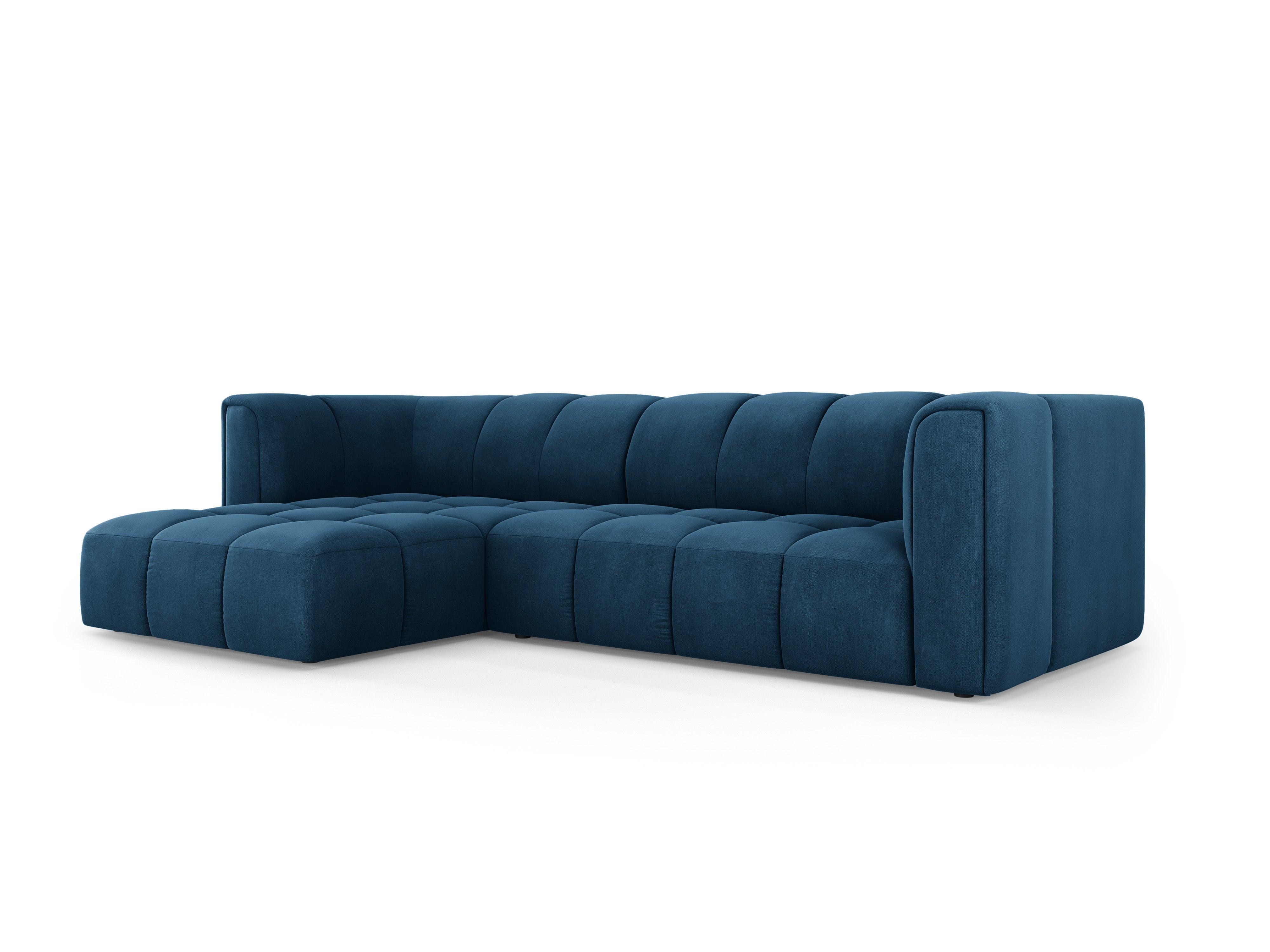 FRANCESCA 3 seater sofa bed left hand FRANCESCA royal blue chenille Milo Casa Eye on Design