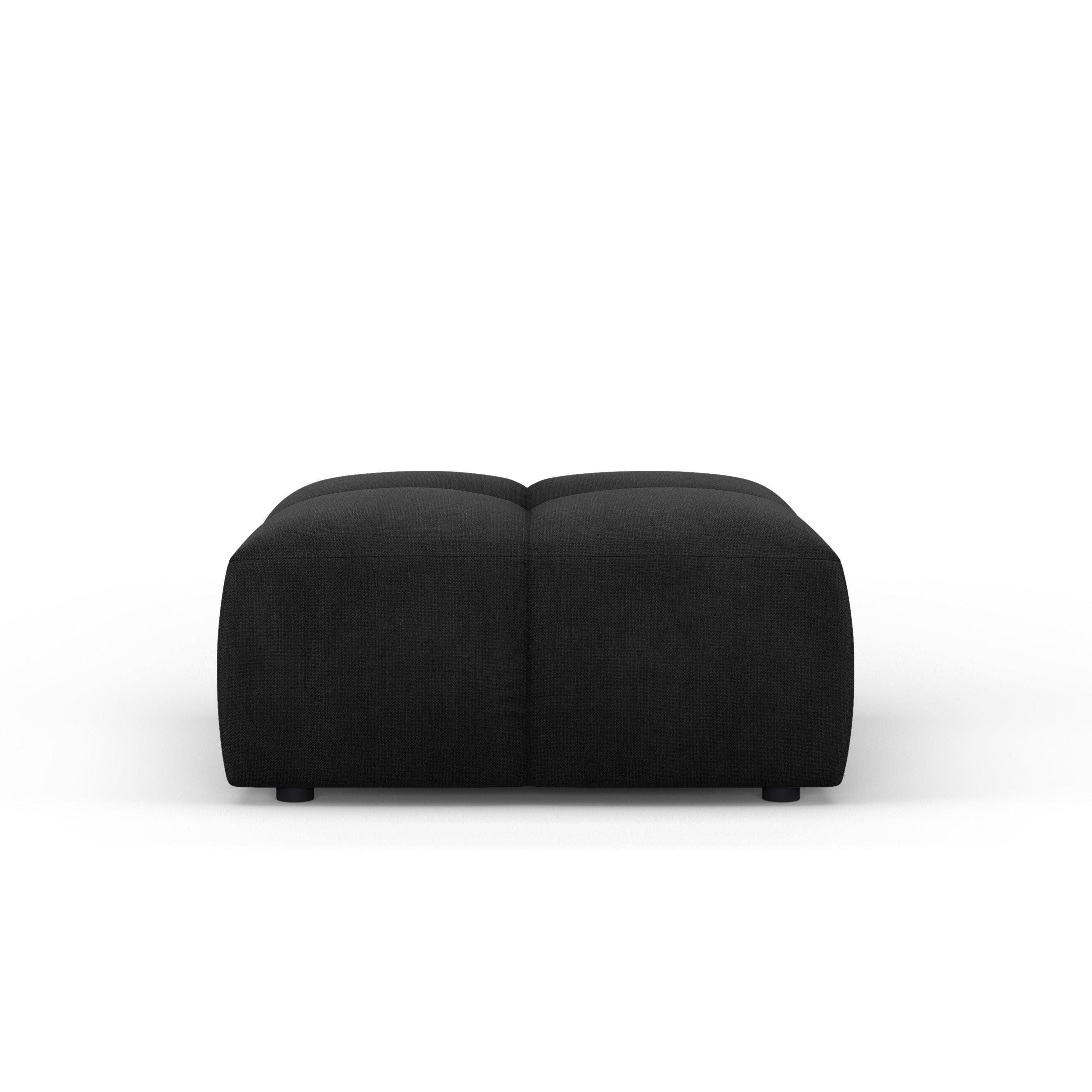 FRANCESCA footstool black chenille Milo Casa Eye on Design