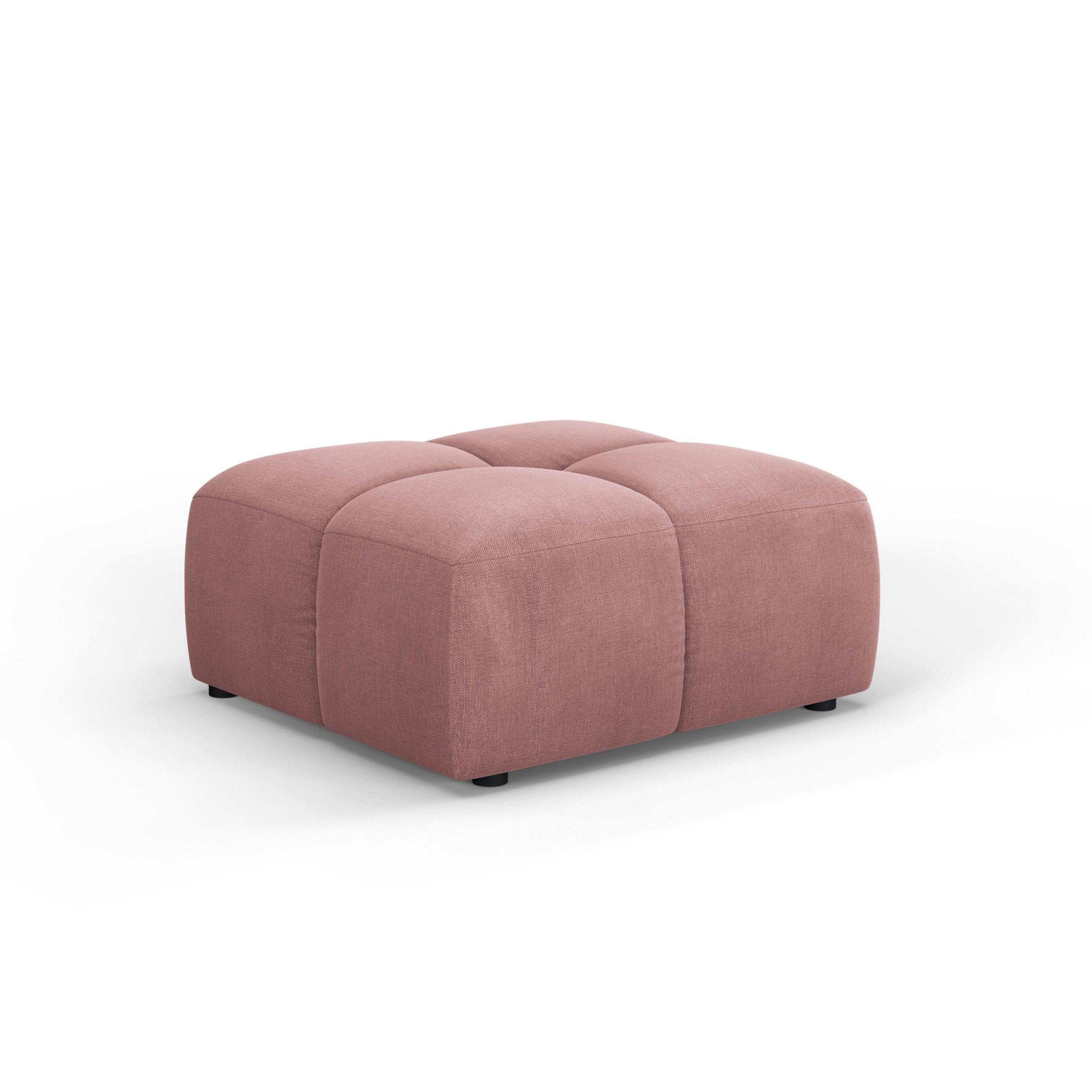 FRANCESCA footstool pink chenille Milo Casa Eye on Design