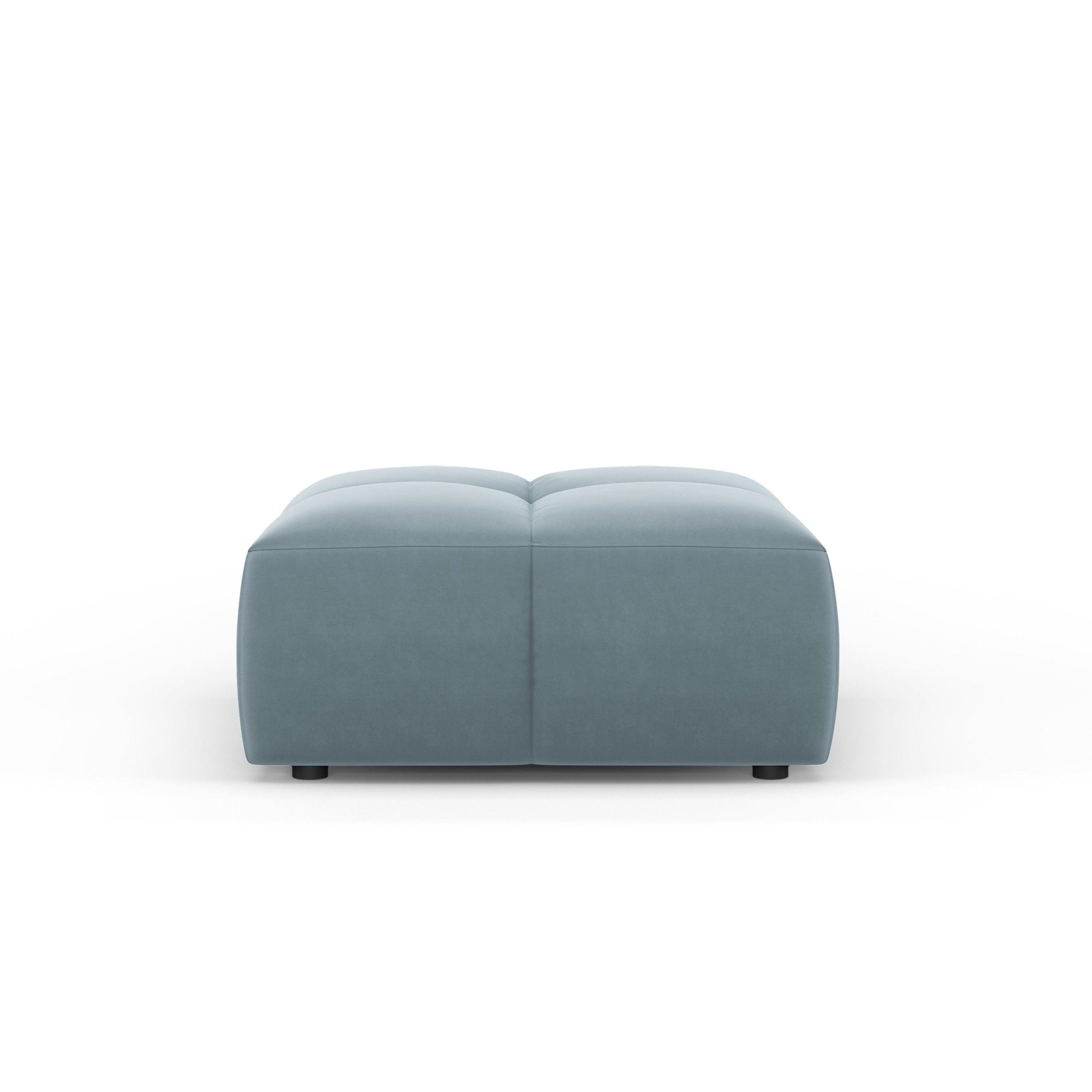 FRANCESCA velvet footstool light blue Milo Casa Eye on Design