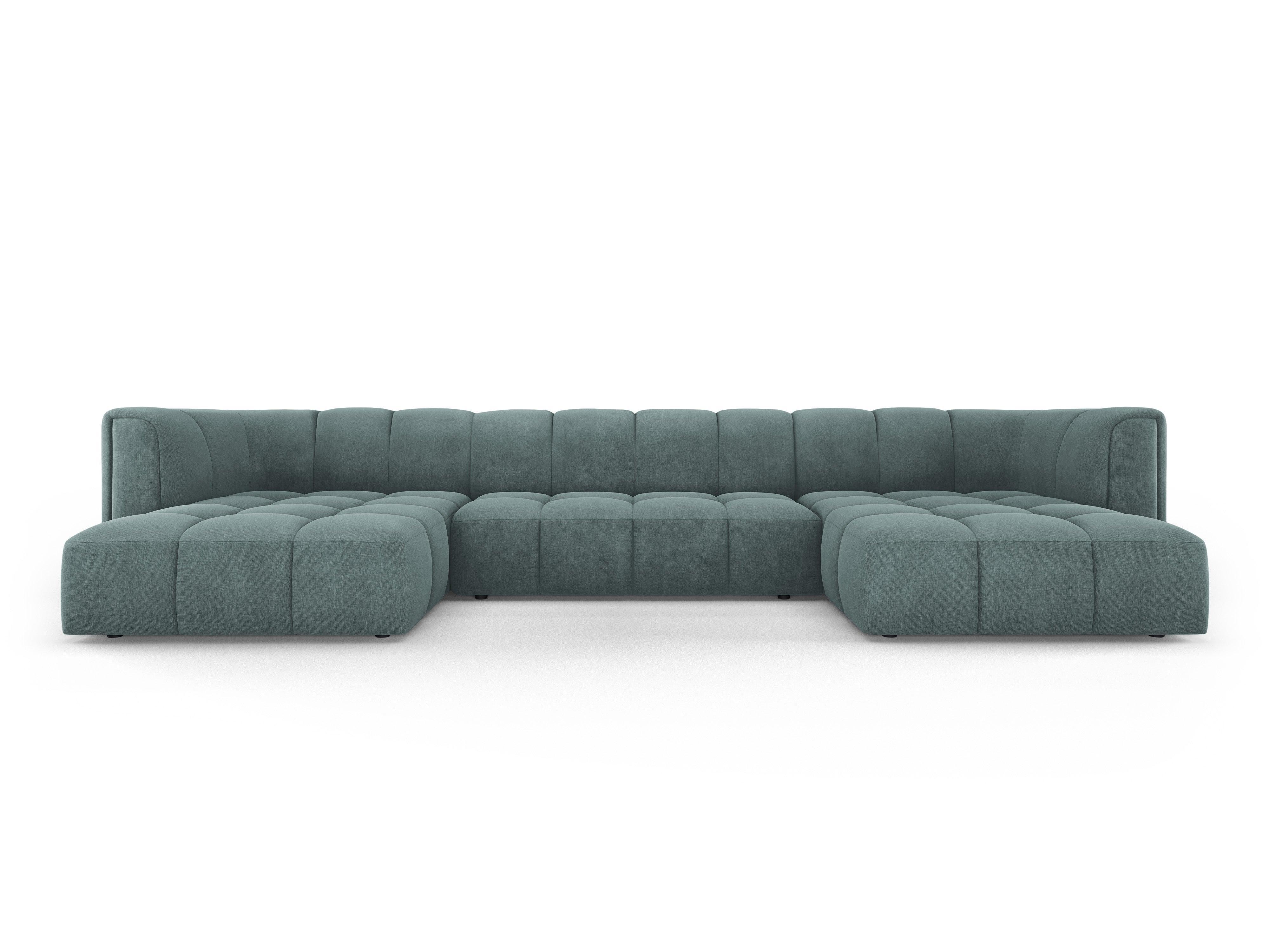 FRANCESCA panoramic sofa sea green chenille Milo Casa Eye on Design