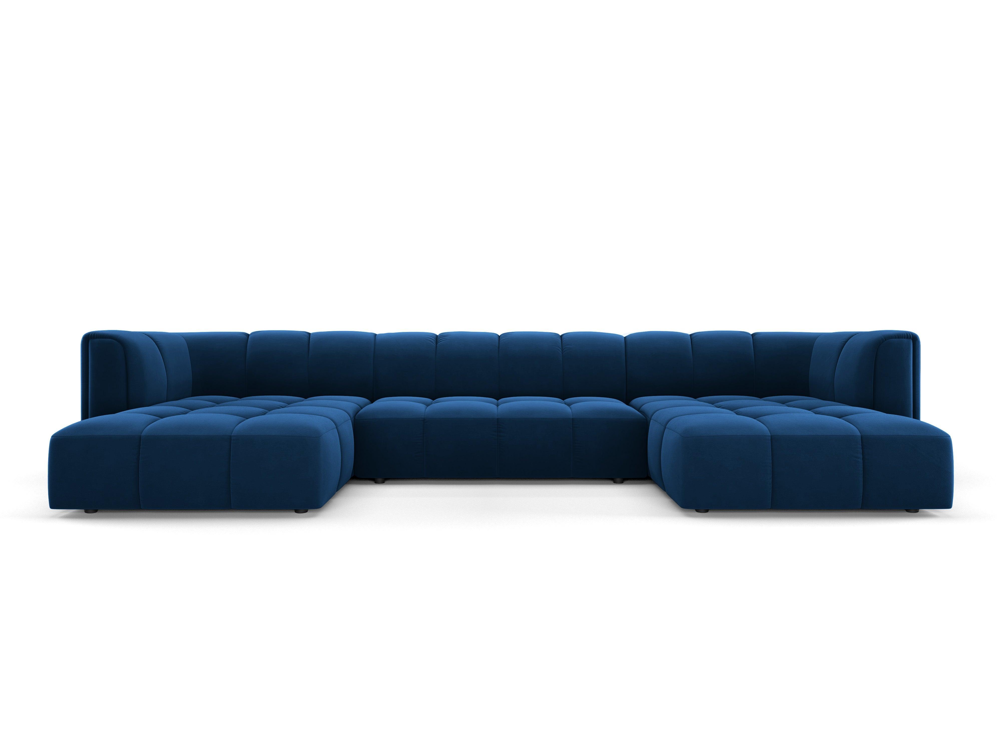 FRANCESCA velvet panoramic sofa royal blue Milo Casa Eye on Design