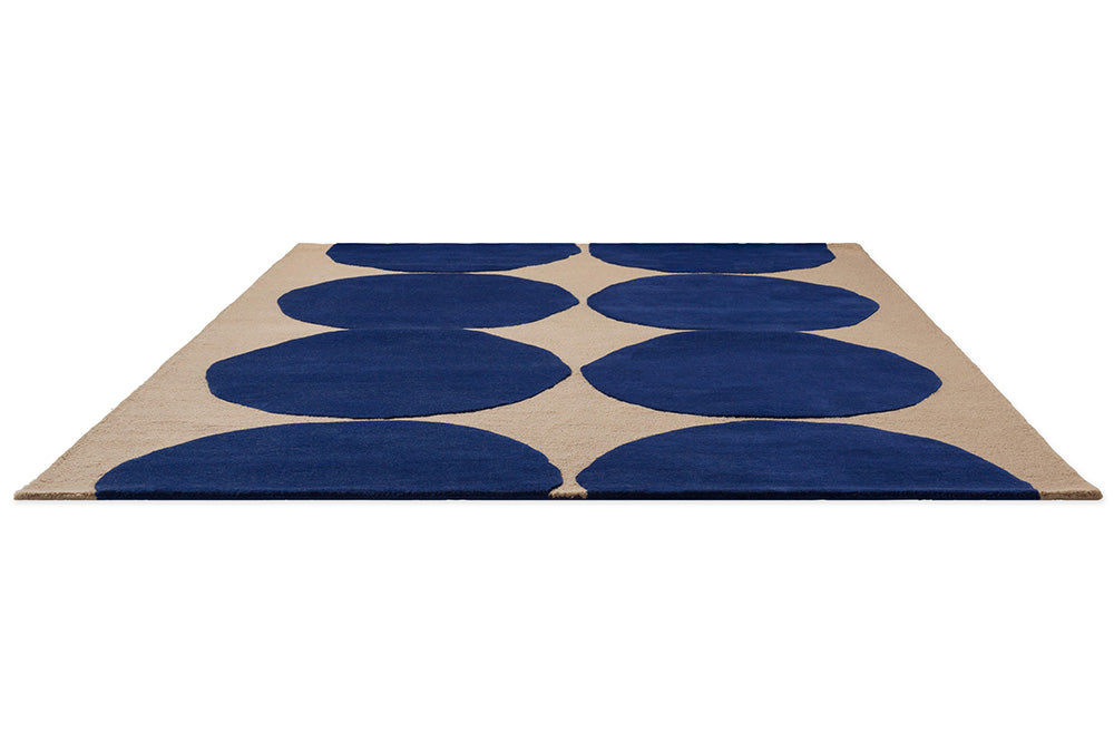 ISOT Blue kivet rug with beige