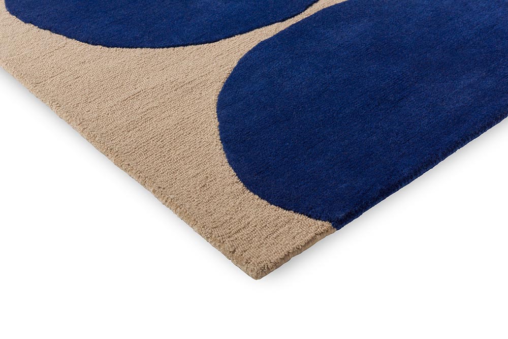 ISOT Blue kivet rug with beige