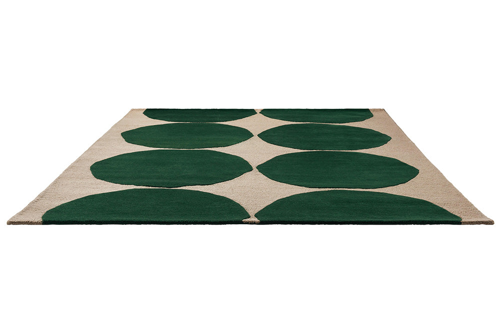 Isot Kivet Green Teppich mit Beige