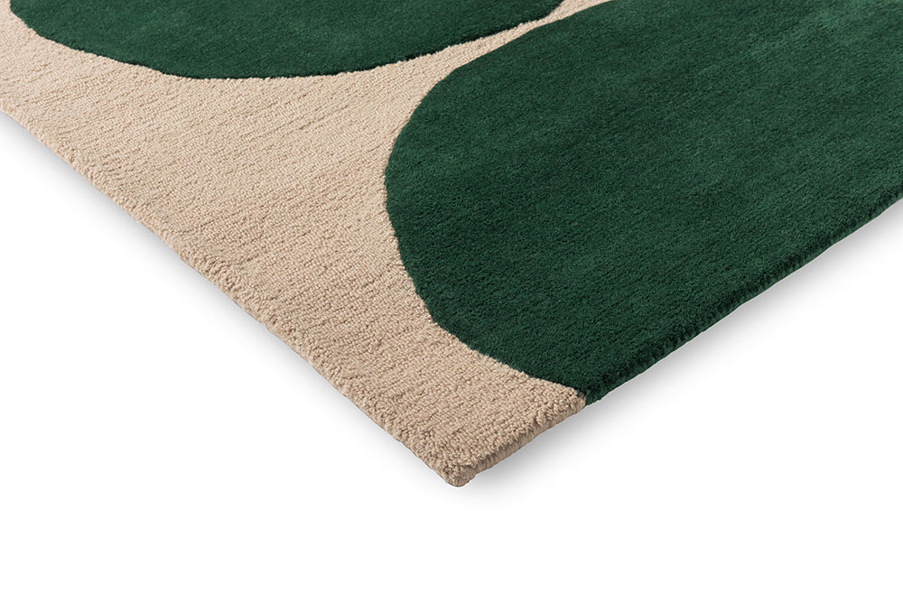 Isot Kivet Green Teppich mit Beige