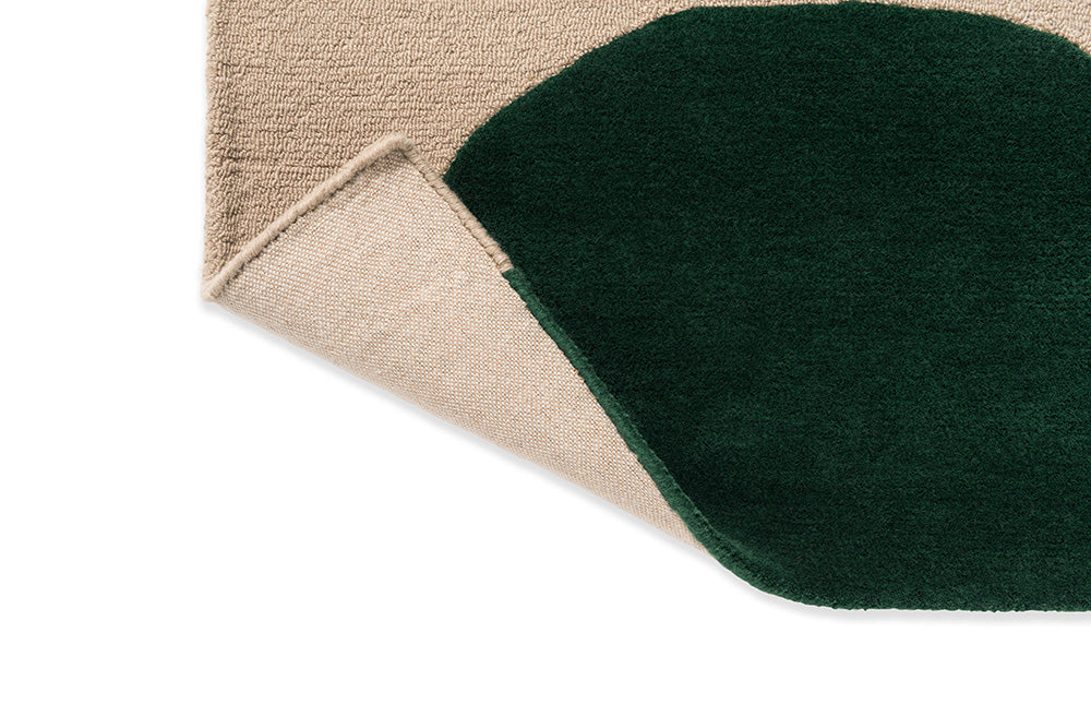 Isot Kivet Green Teppich mit Beige