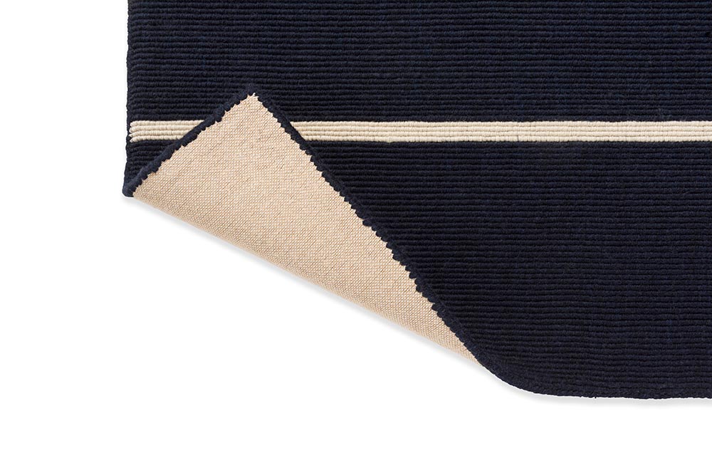 Tiibet wool rug navy-black