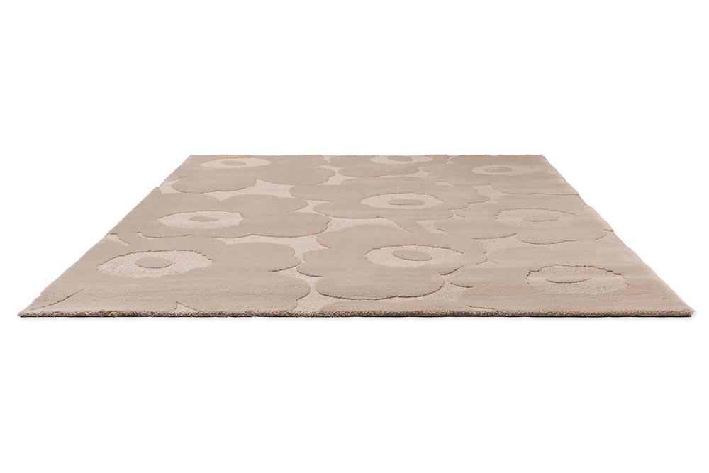 Wool rug Unique beige