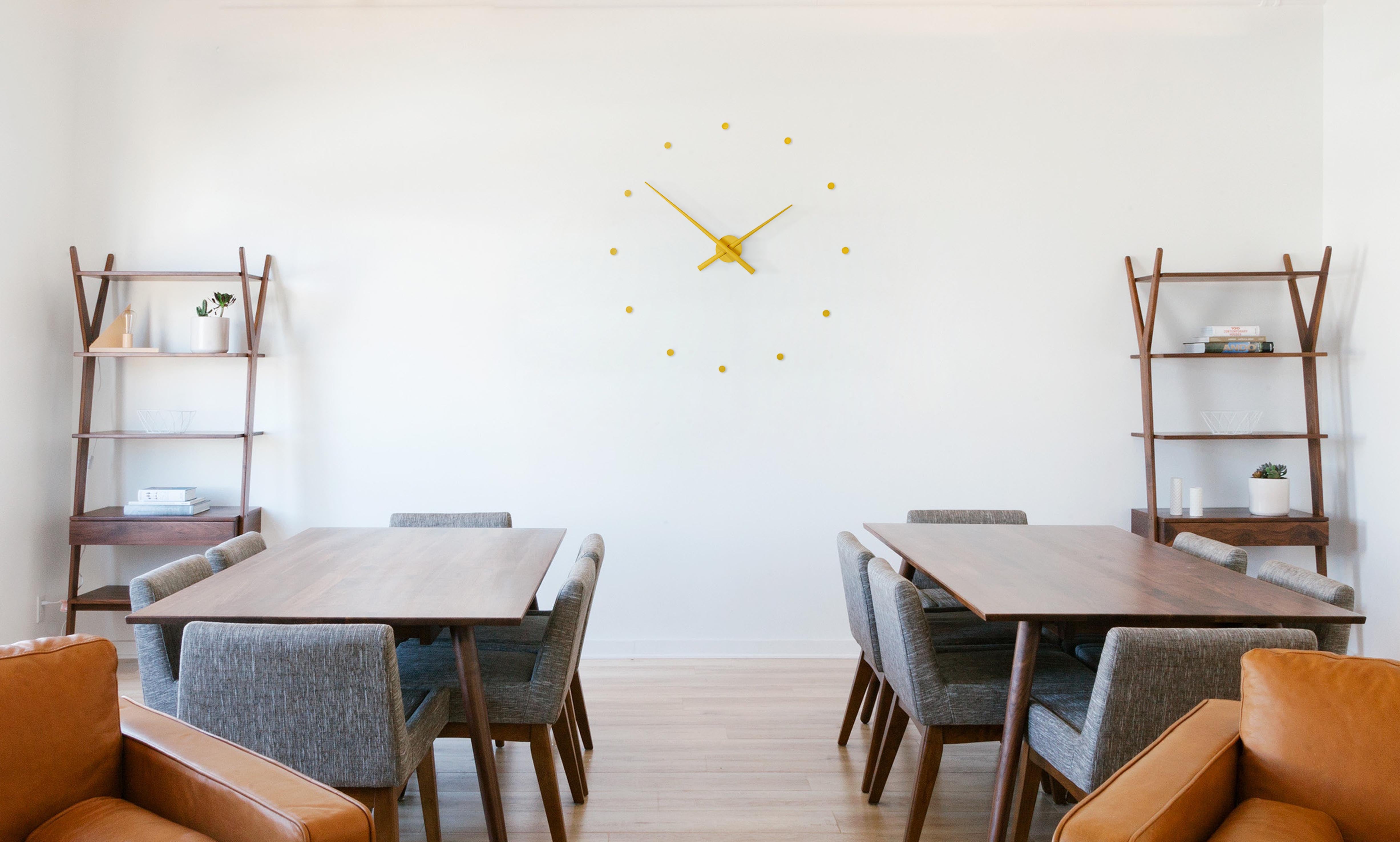 Mustard Wall Clock OJ