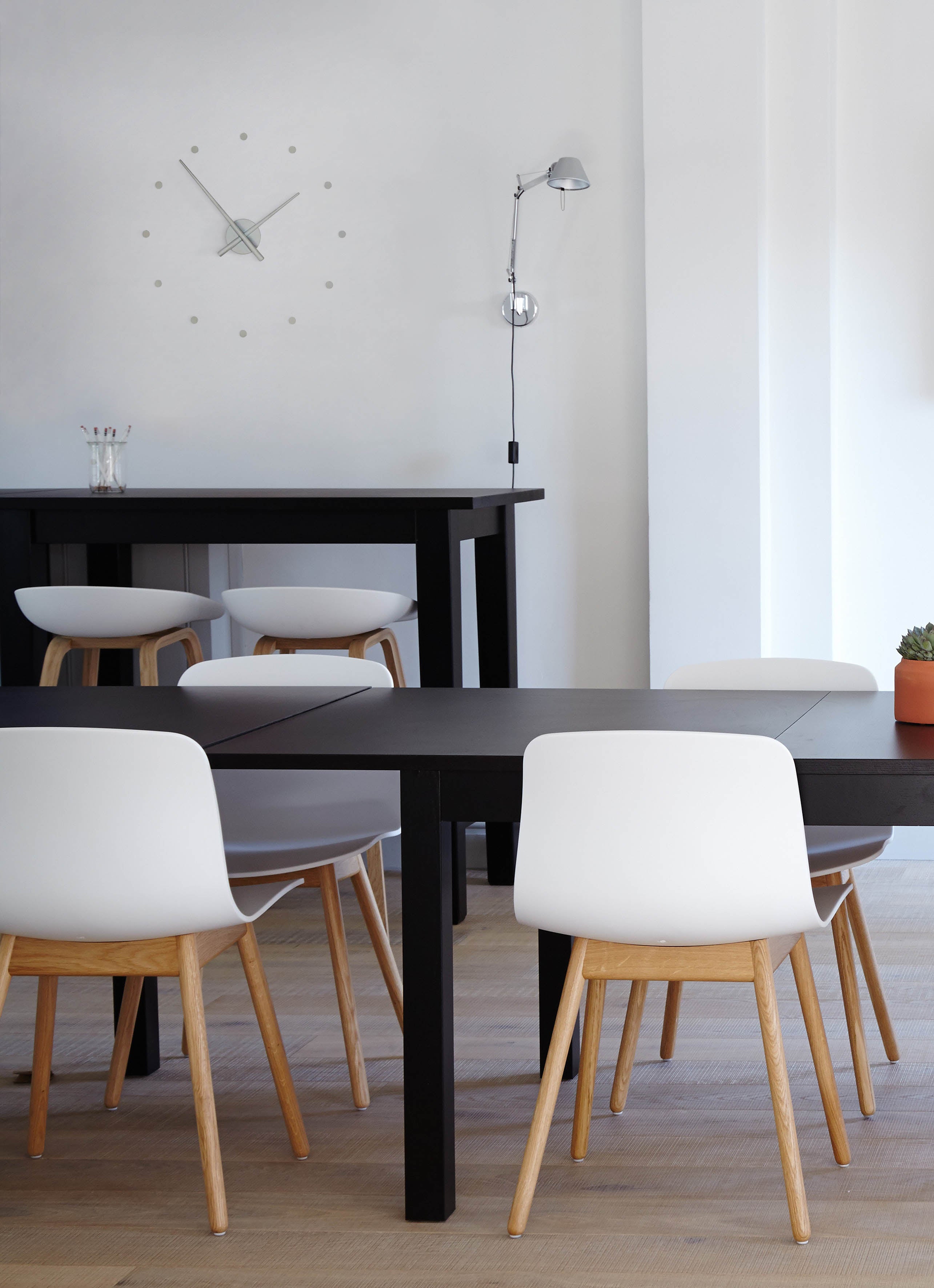 Silver OJ MINI Wall Clock