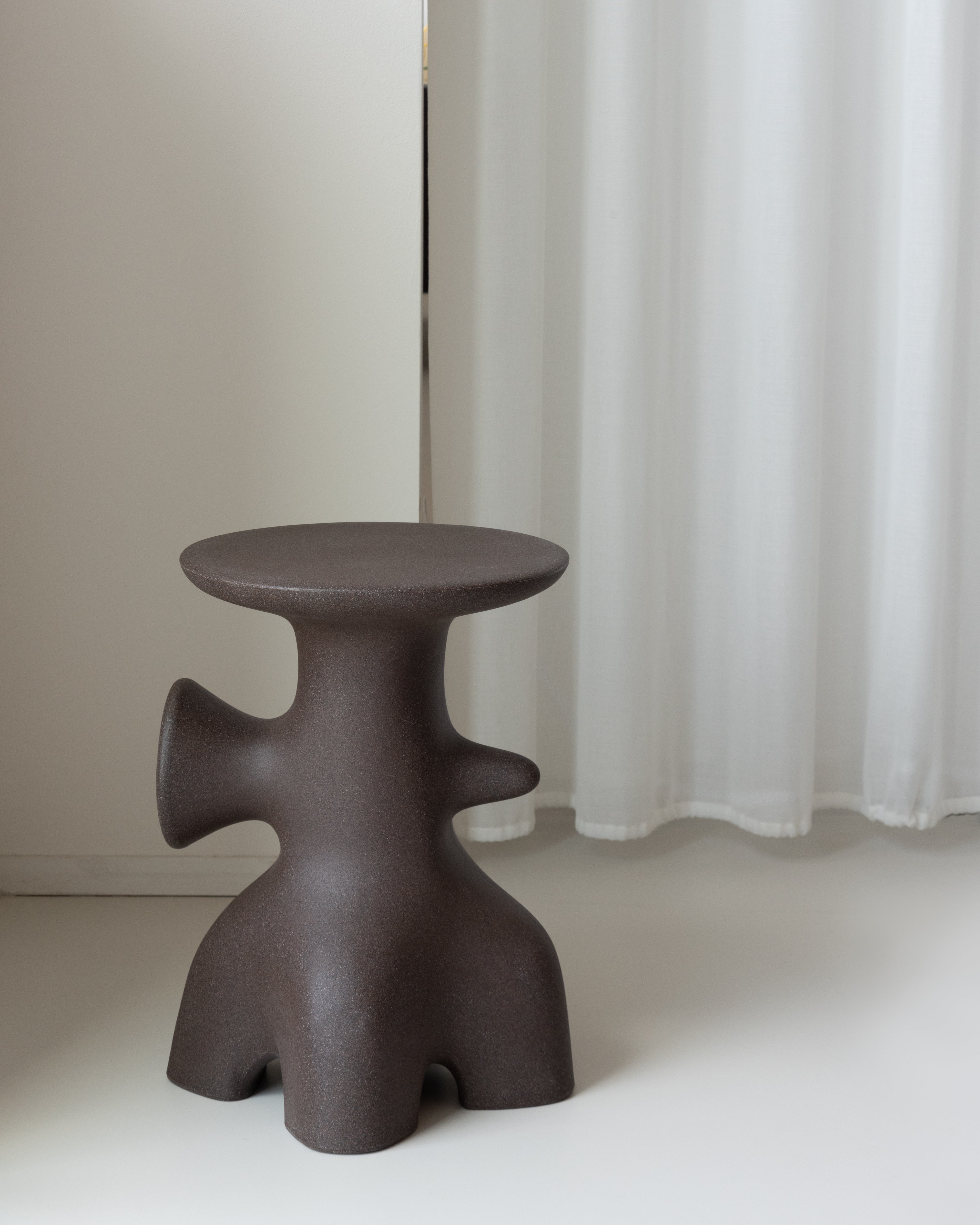 Side table ARCHEO dark brown